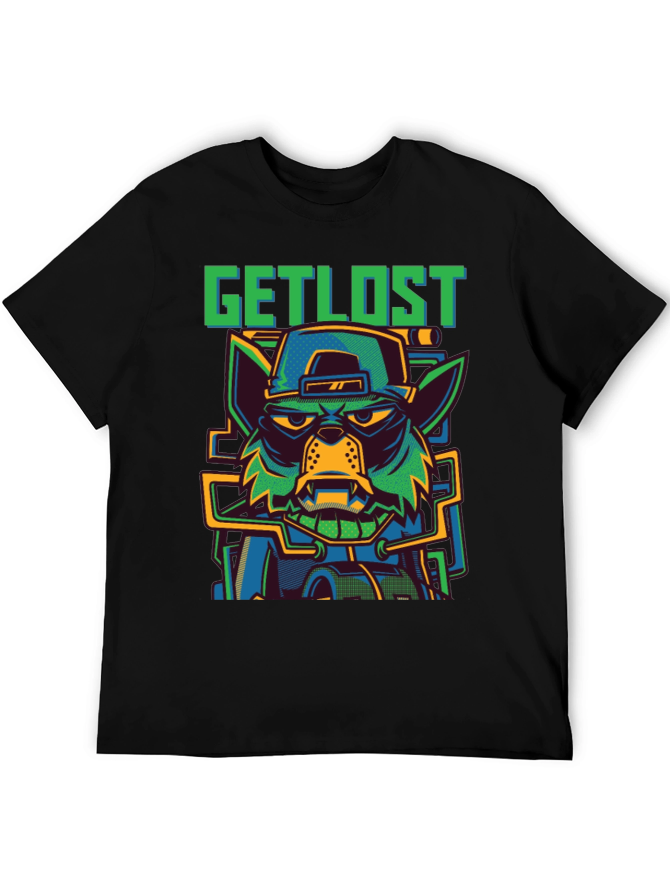 Get Lost Wolf Graphic T-Shirt