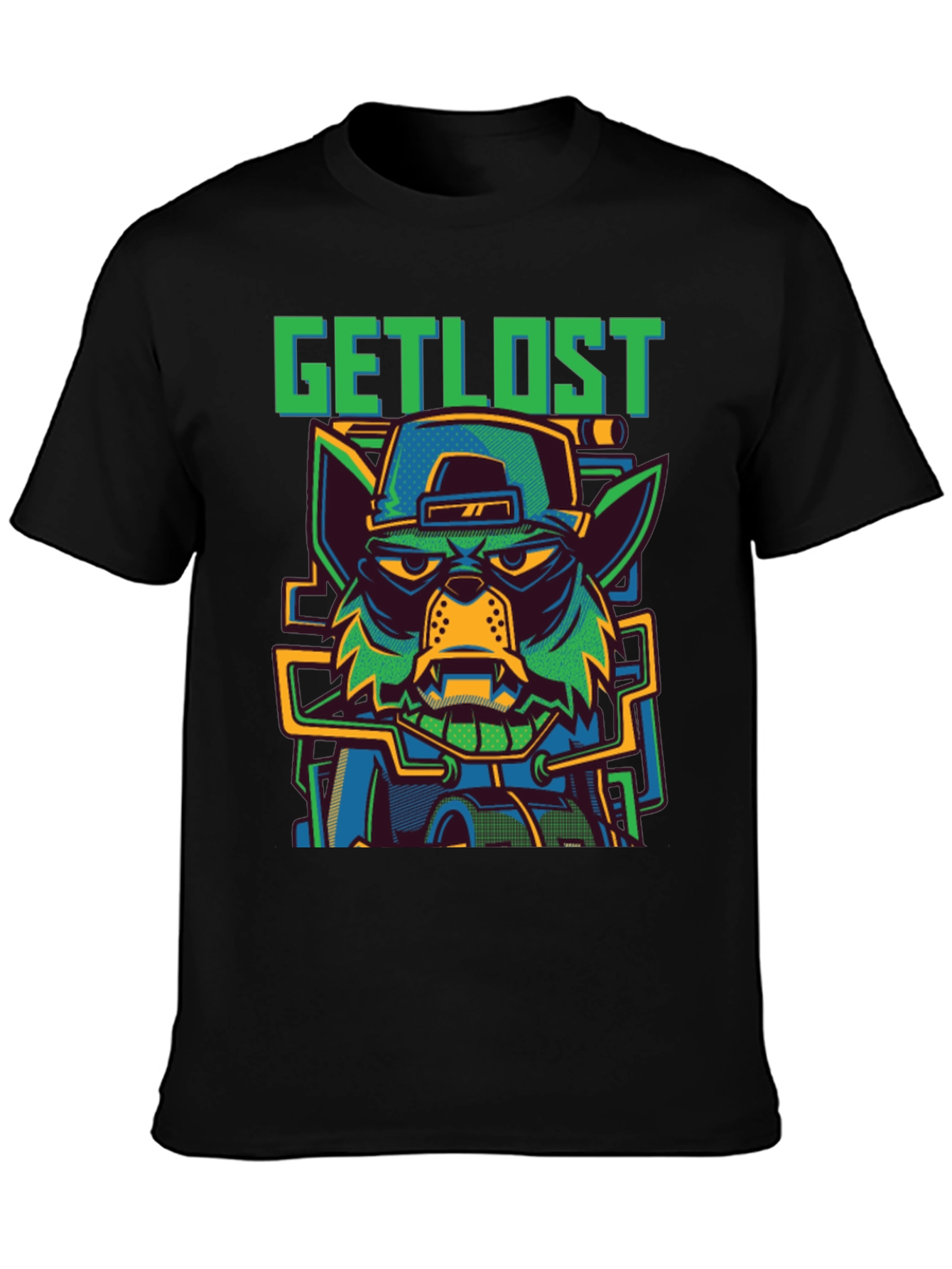 Get Lost Wolf Graphic T-Shirt