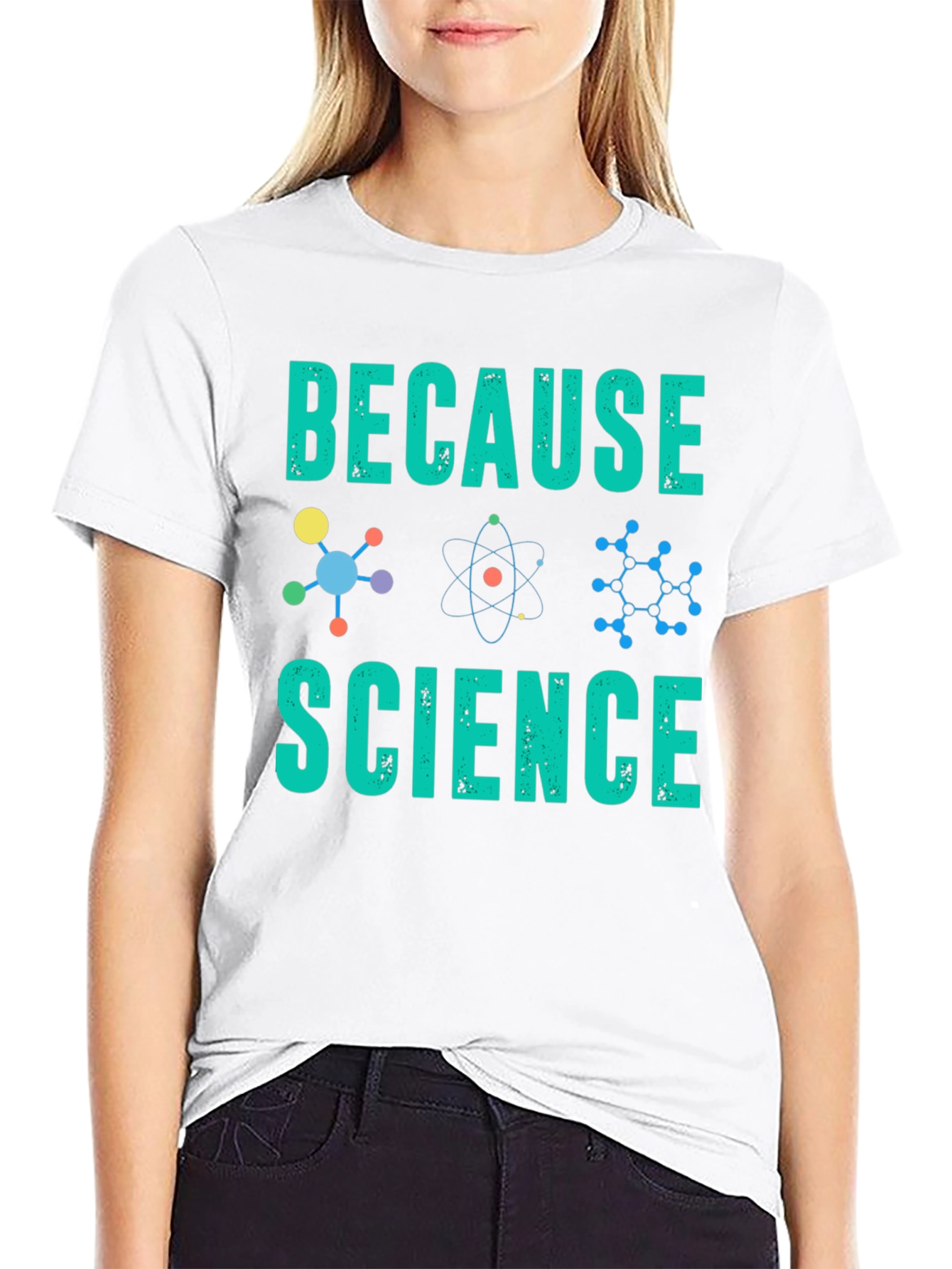 Because Science Graphic T-Shirt - Black