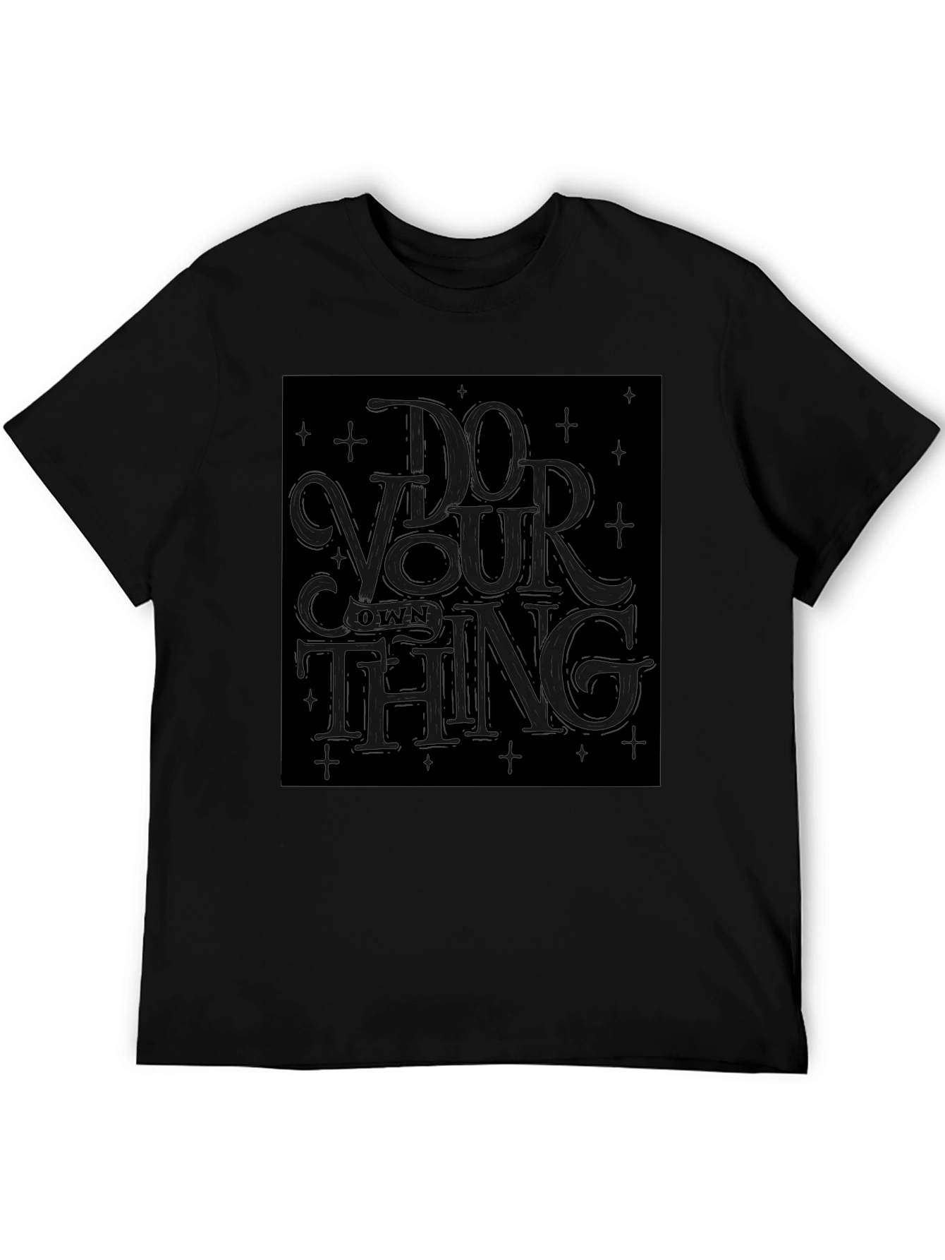 Do Your Own Thing Graphic Tee - Black