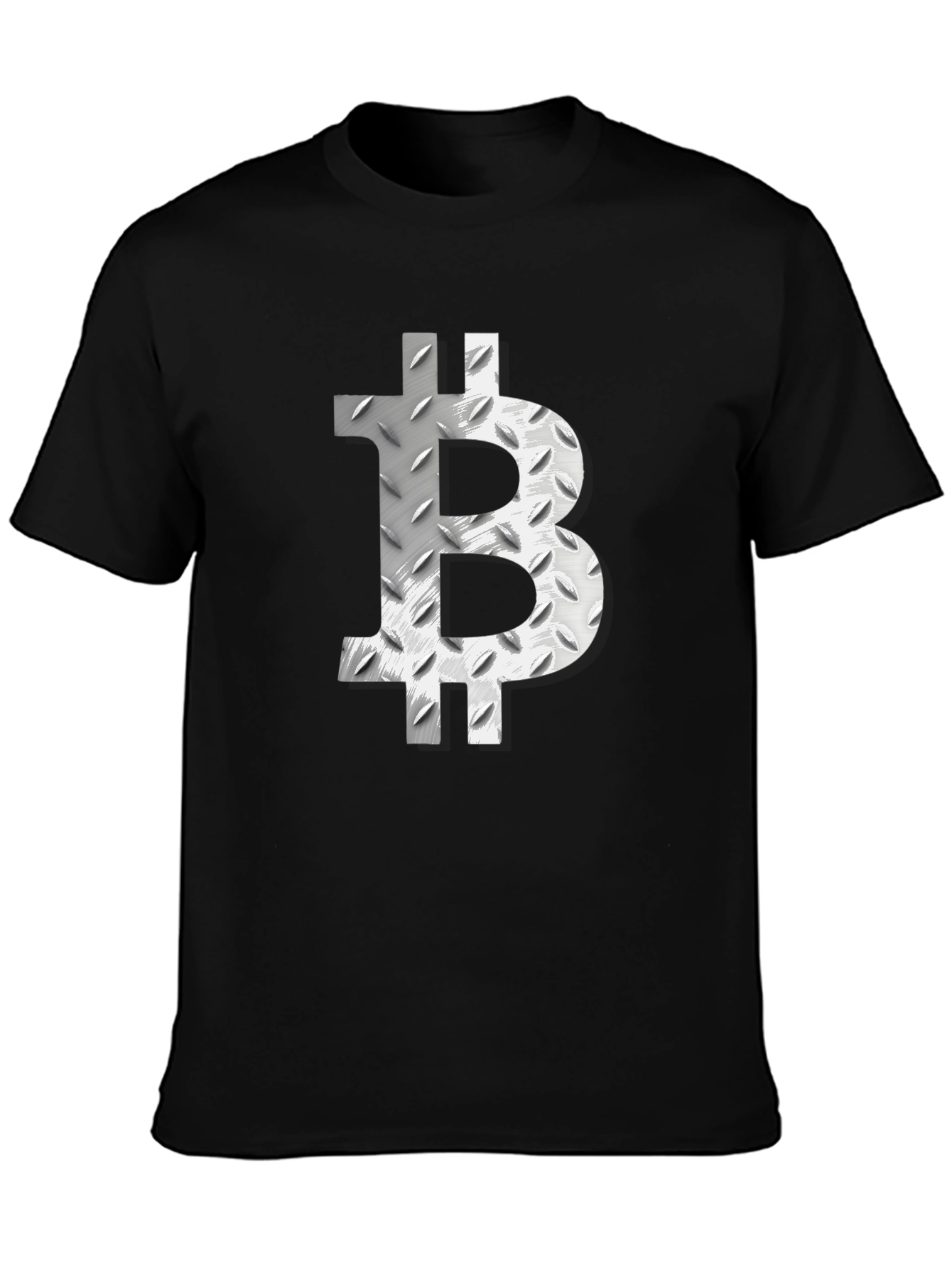 Bitcoin Metal Plate Graphic Tee