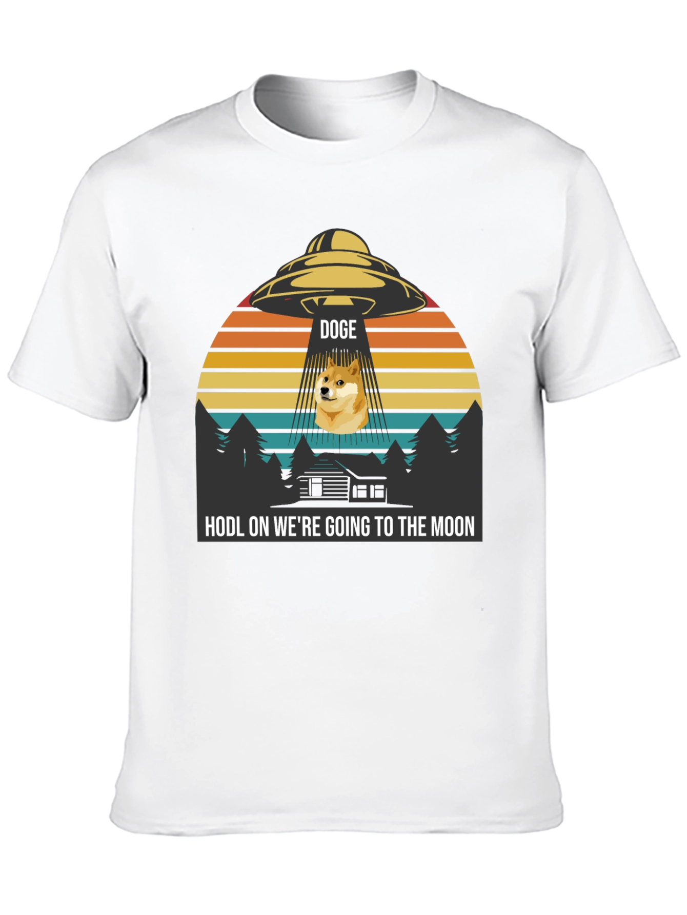 Doge UFO HODL to the Moon T-Shirt