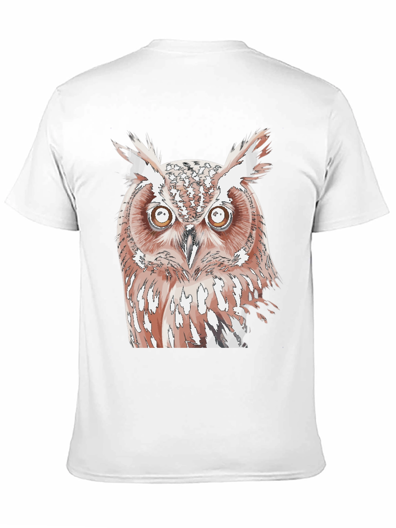 Owl Graphic Print Black T-Shirt