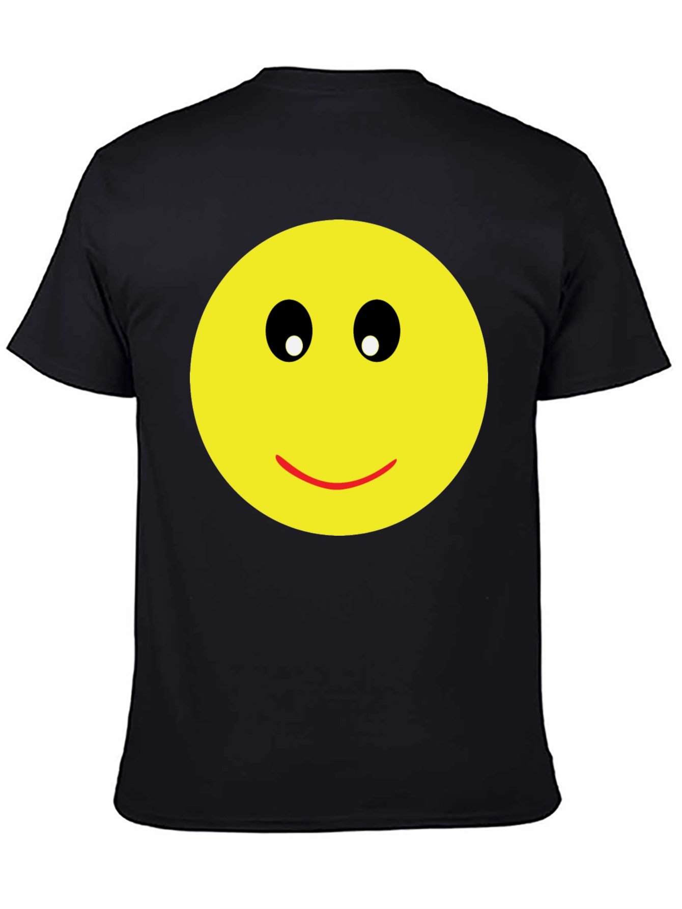 Smiley Face Graphic Black T-Shirt