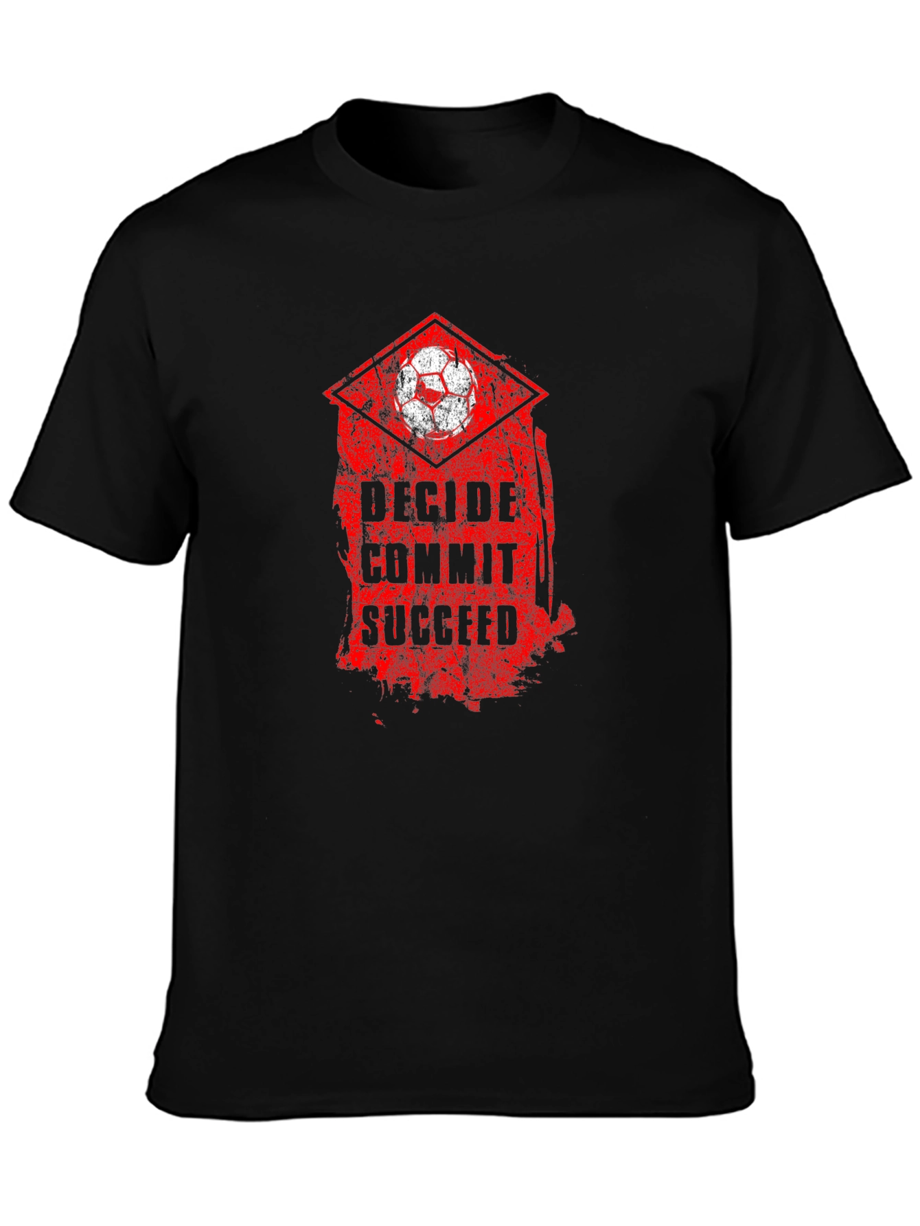 Decide Commit Succeed Soccer T-Shirt