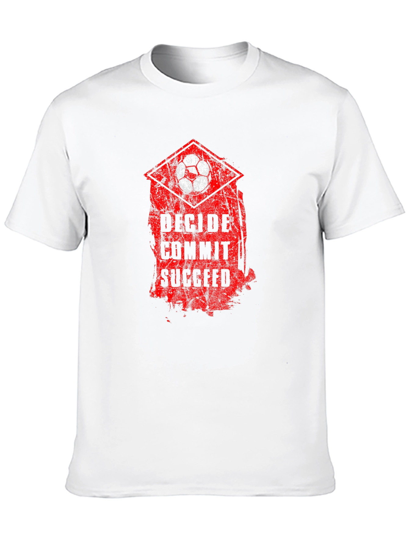 Decide Commit Succeed Soccer T-Shirt