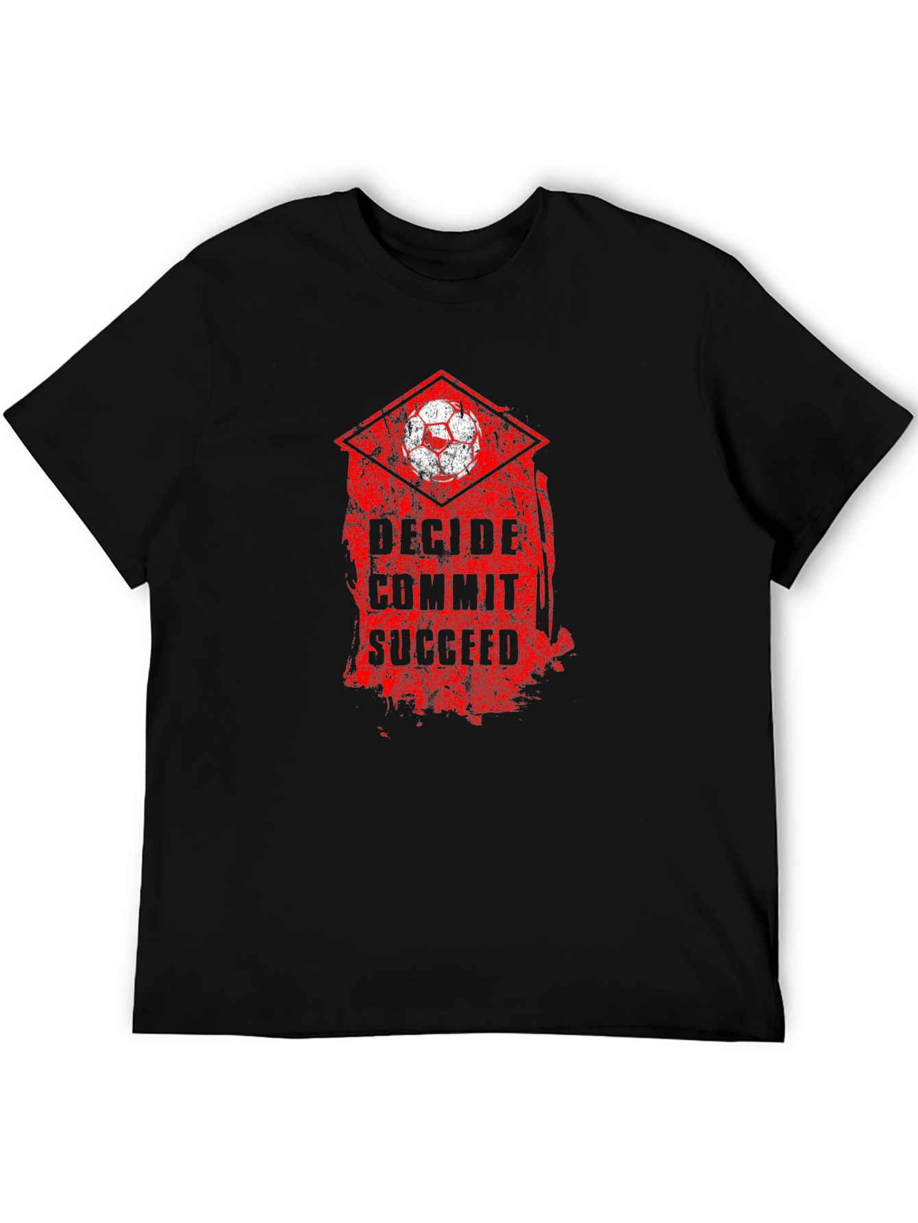Decide Commit Succeed Soccer T-Shirt