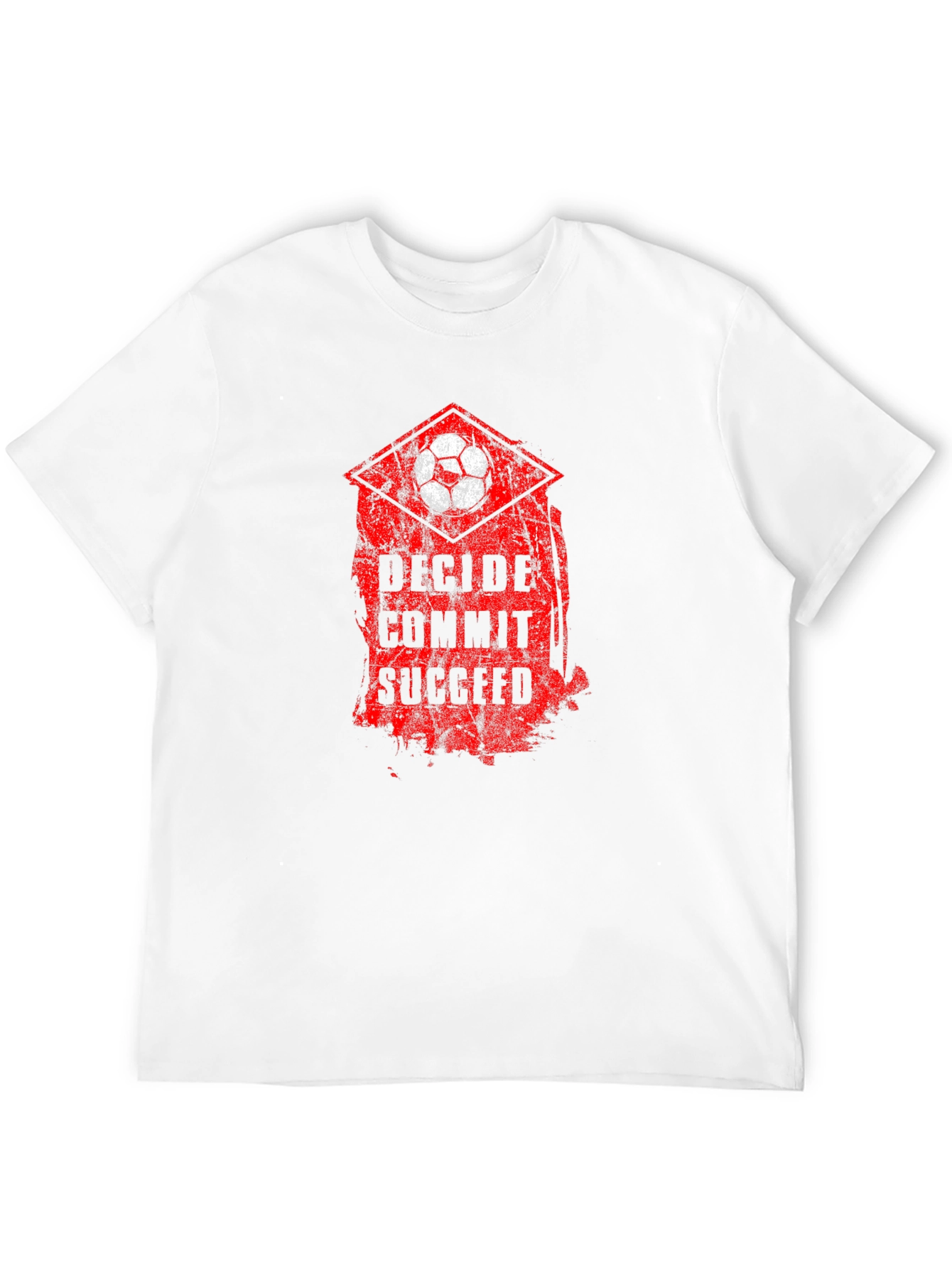 Decide Commit Succeed Soccer T-Shirt