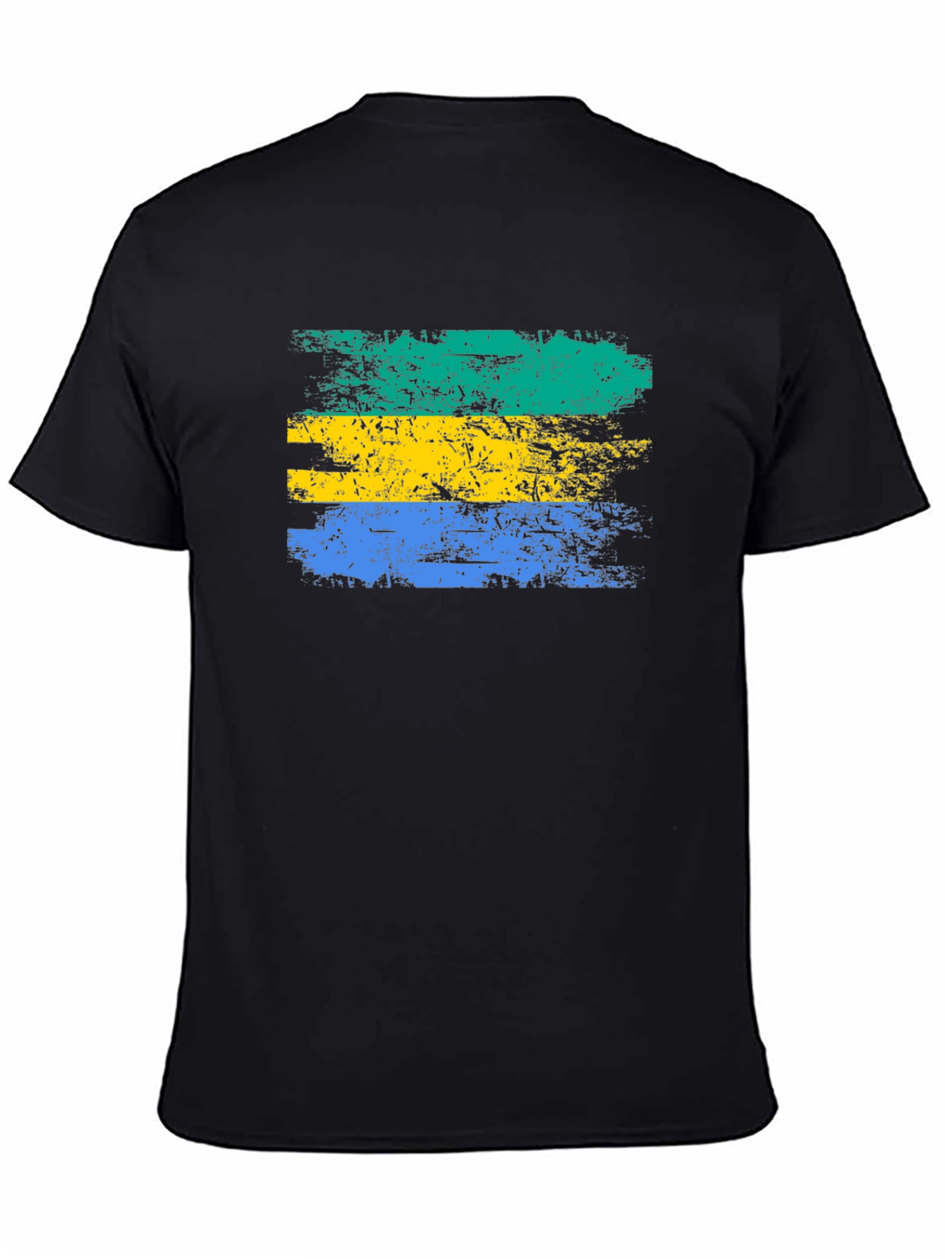 Gabon Flag Grunge Style T-Shirt