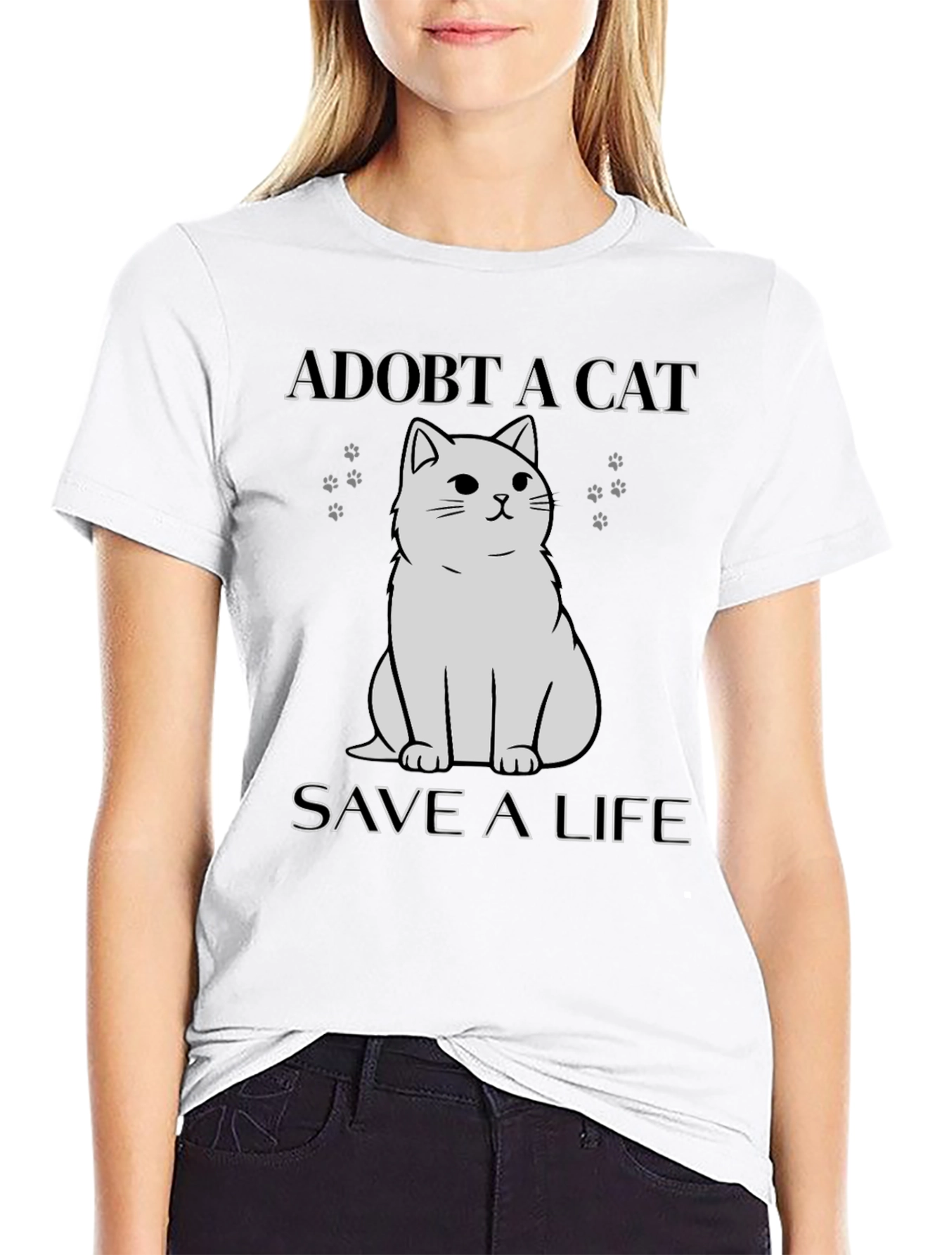 Adopt a Cat T-Shirt - Save a Life