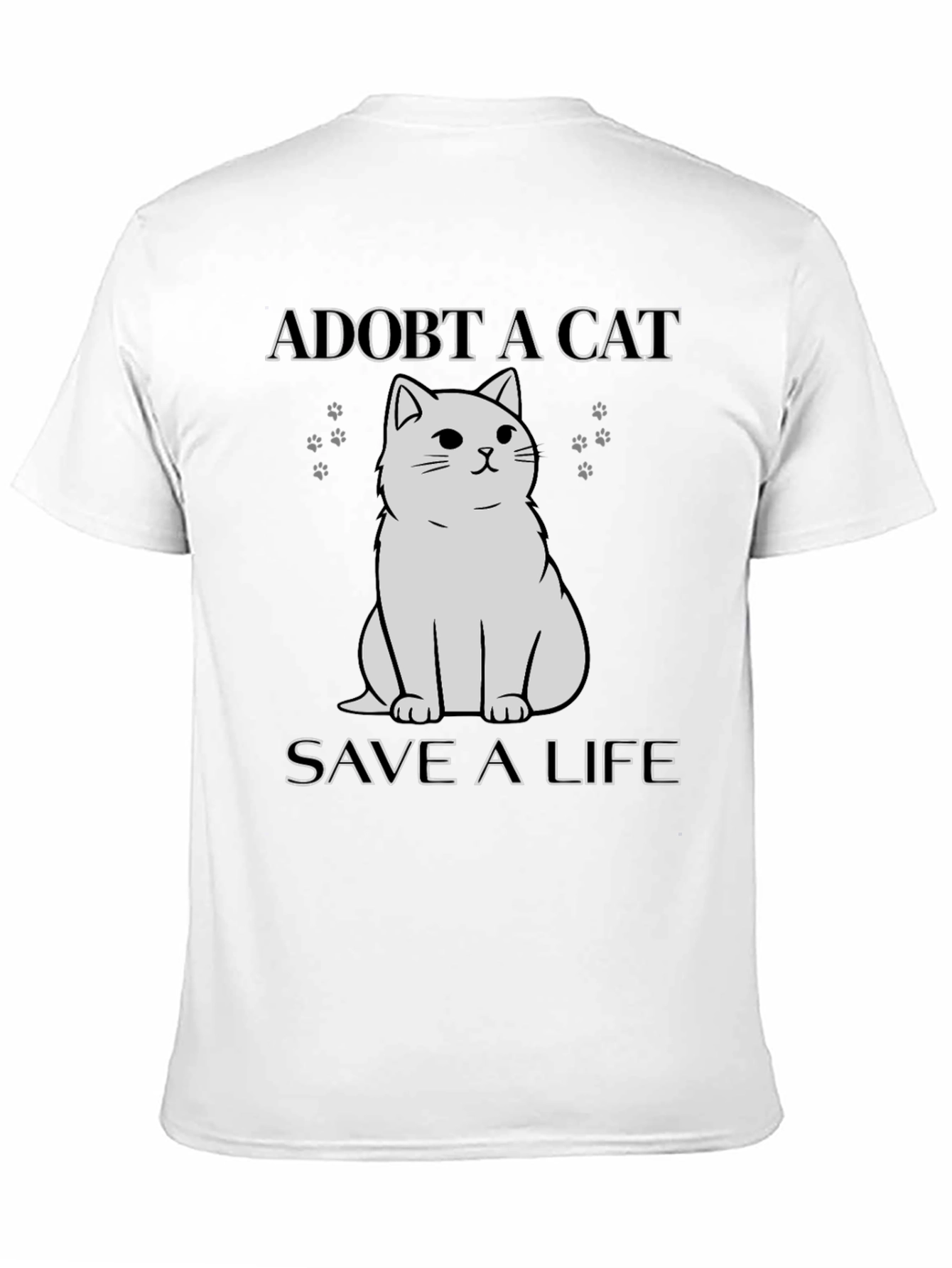 Adopt a Cat T-Shirt - Save a Life