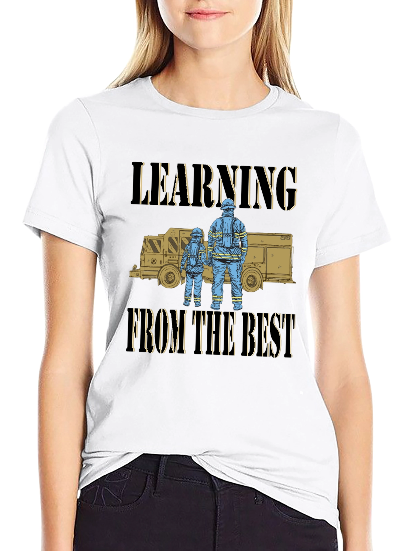 Firefighter Learning From the Best T-Shirt