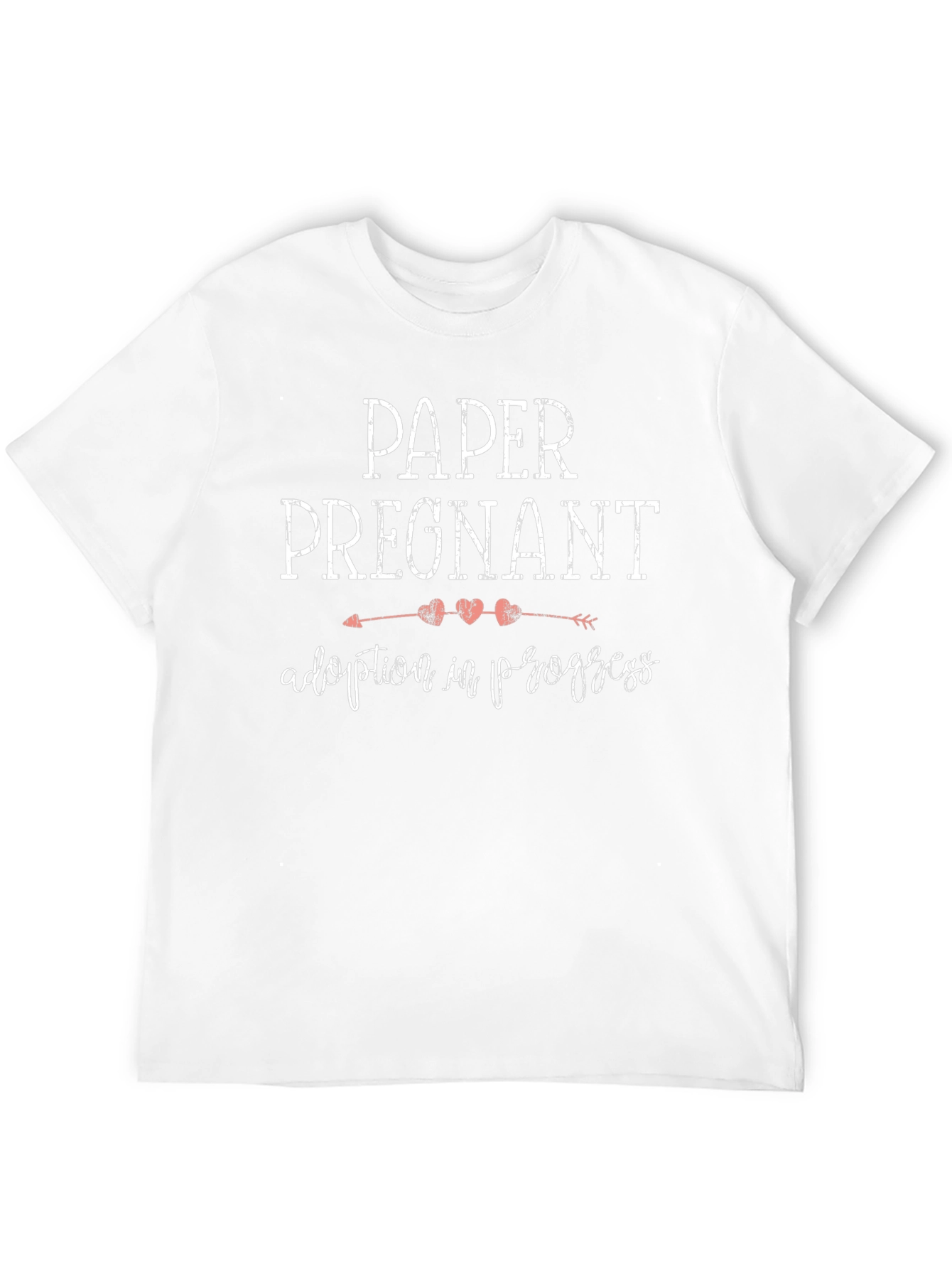 Paper Pregnant Adoption in Progress Tee