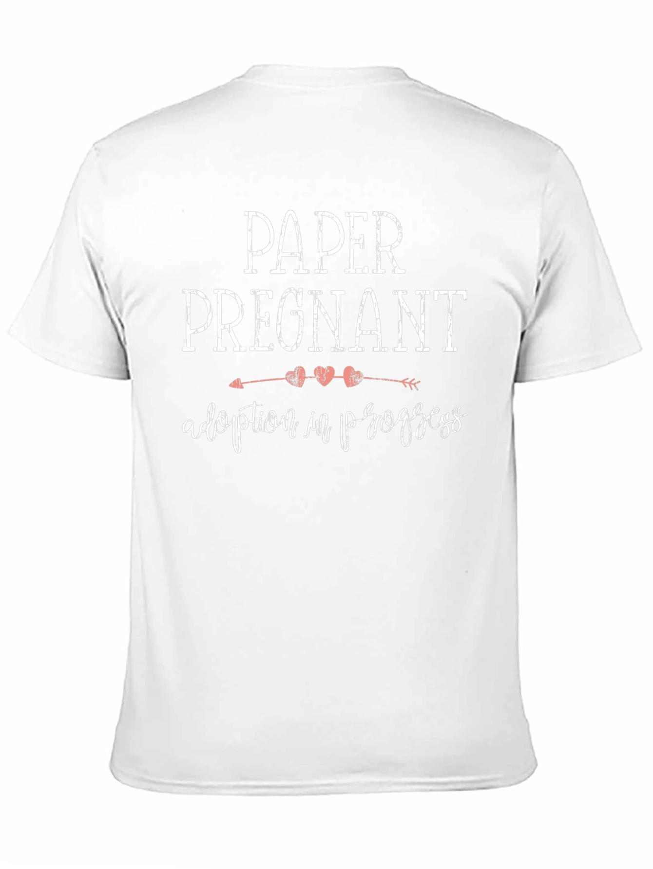 Paper Pregnant Adoption in Progress Tee