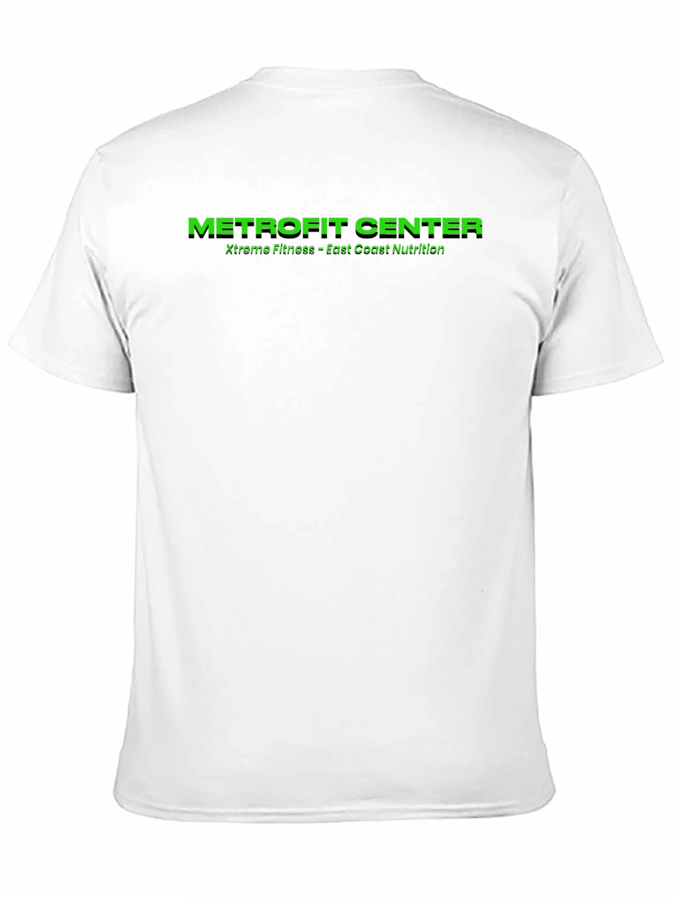 METROFIT CENTER Mens Black Fitness T-Shirt