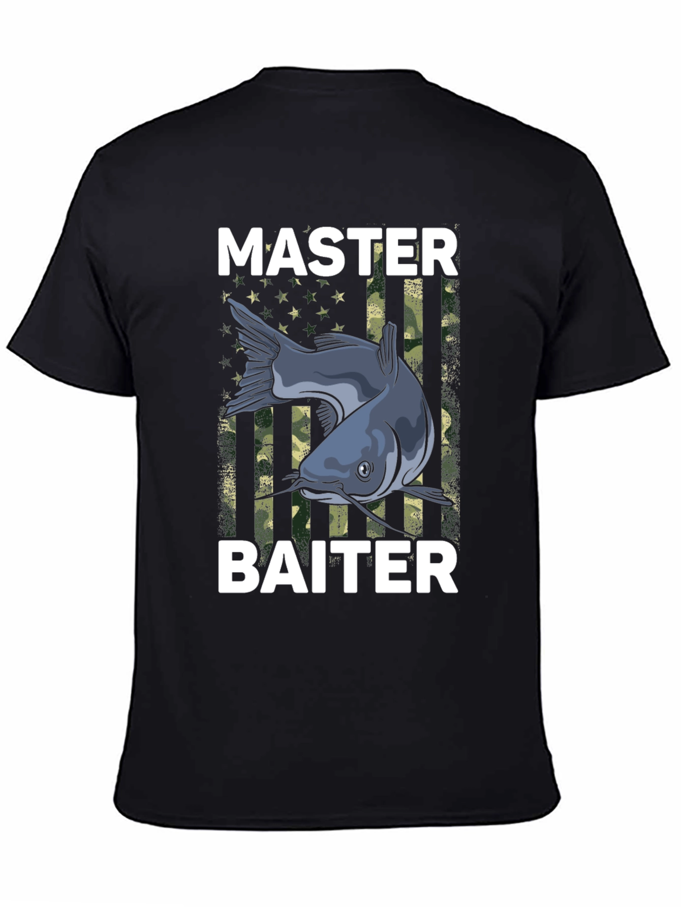 Master Baiter Fishing T-Shirt - Funny Catfish Design