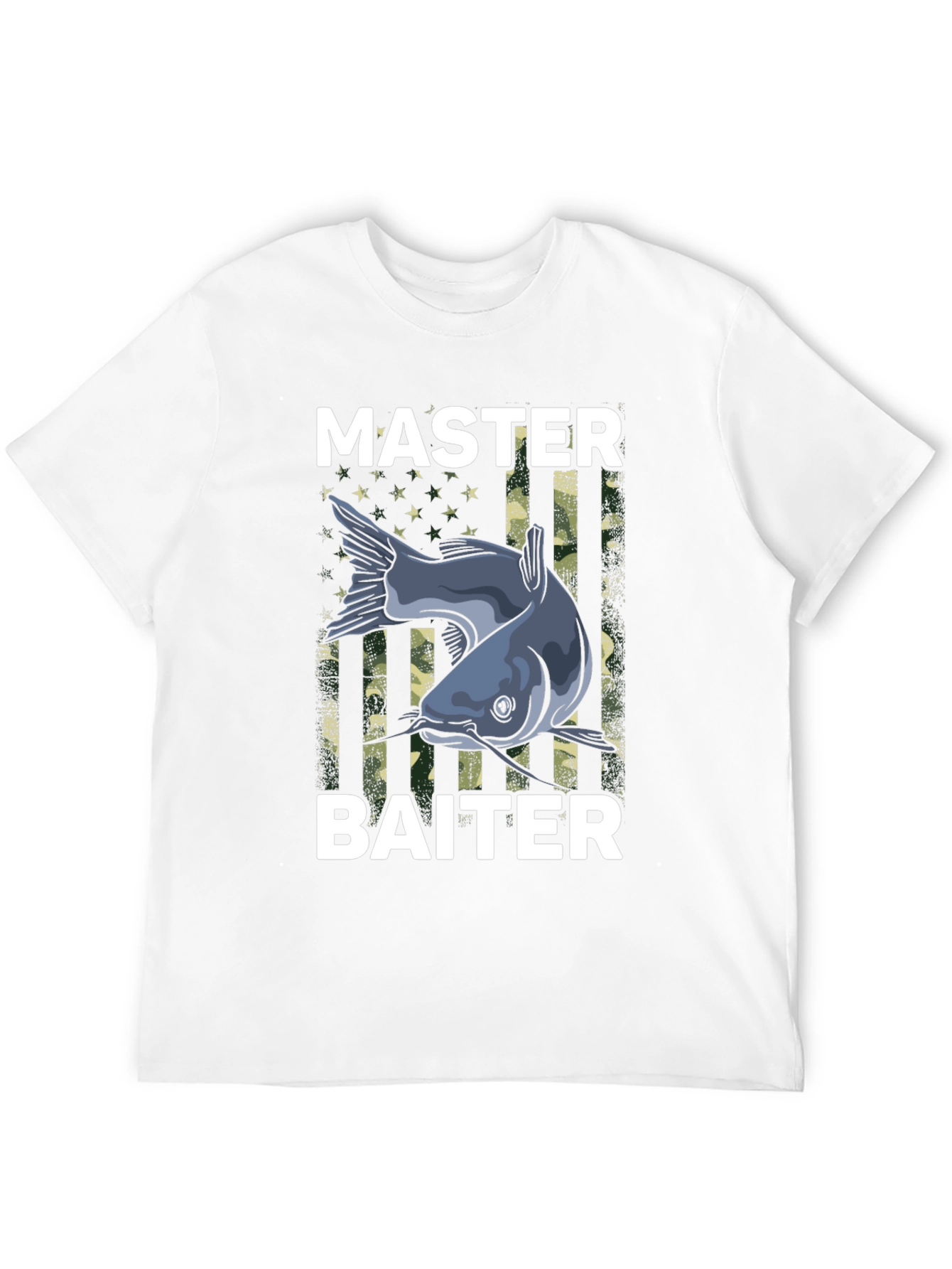 Master Baiter Fishing T-Shirt - Funny Catfish Design