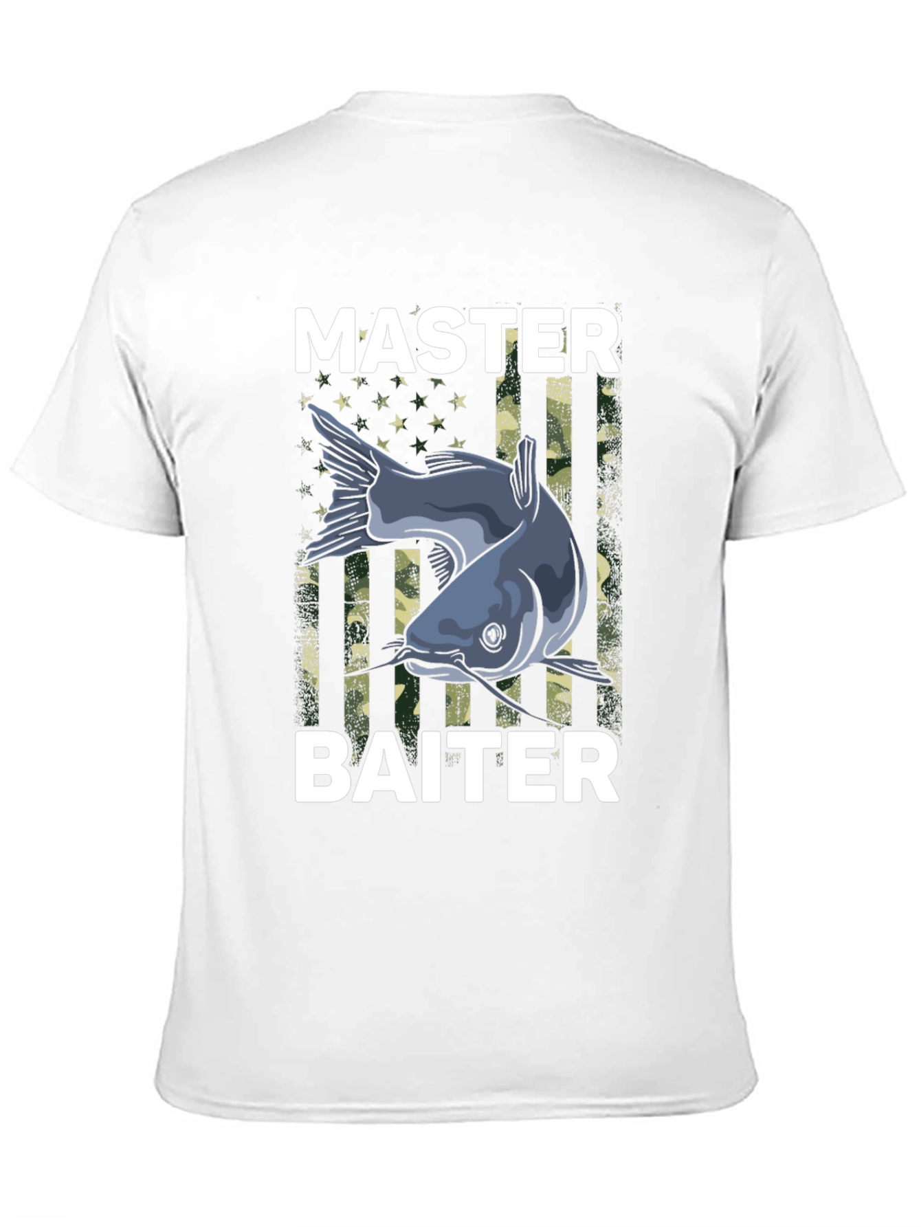 Master Baiter Fishing T-Shirt - Funny Catfish Design