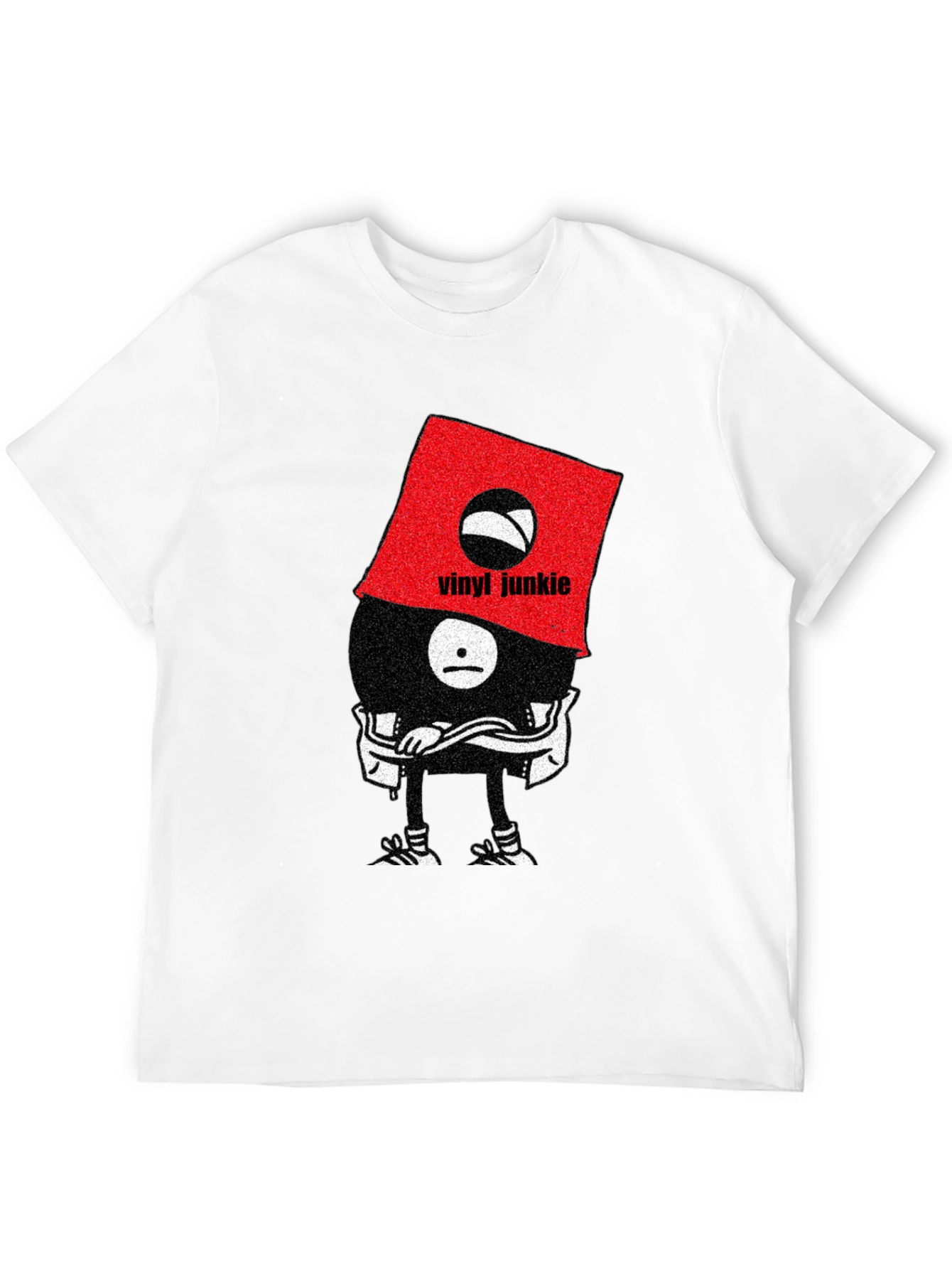 Vinyl Junkie Graphic Tee - Unique Music Lover T-Shirt