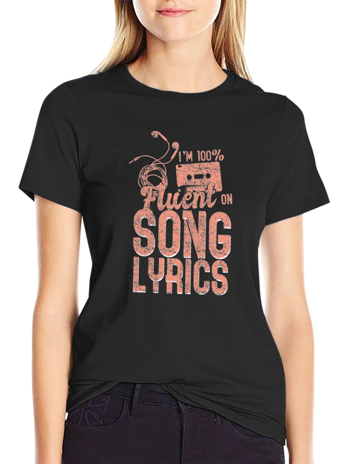 Im 100% Fluent in Song Lyrics Graphic T-Shirt