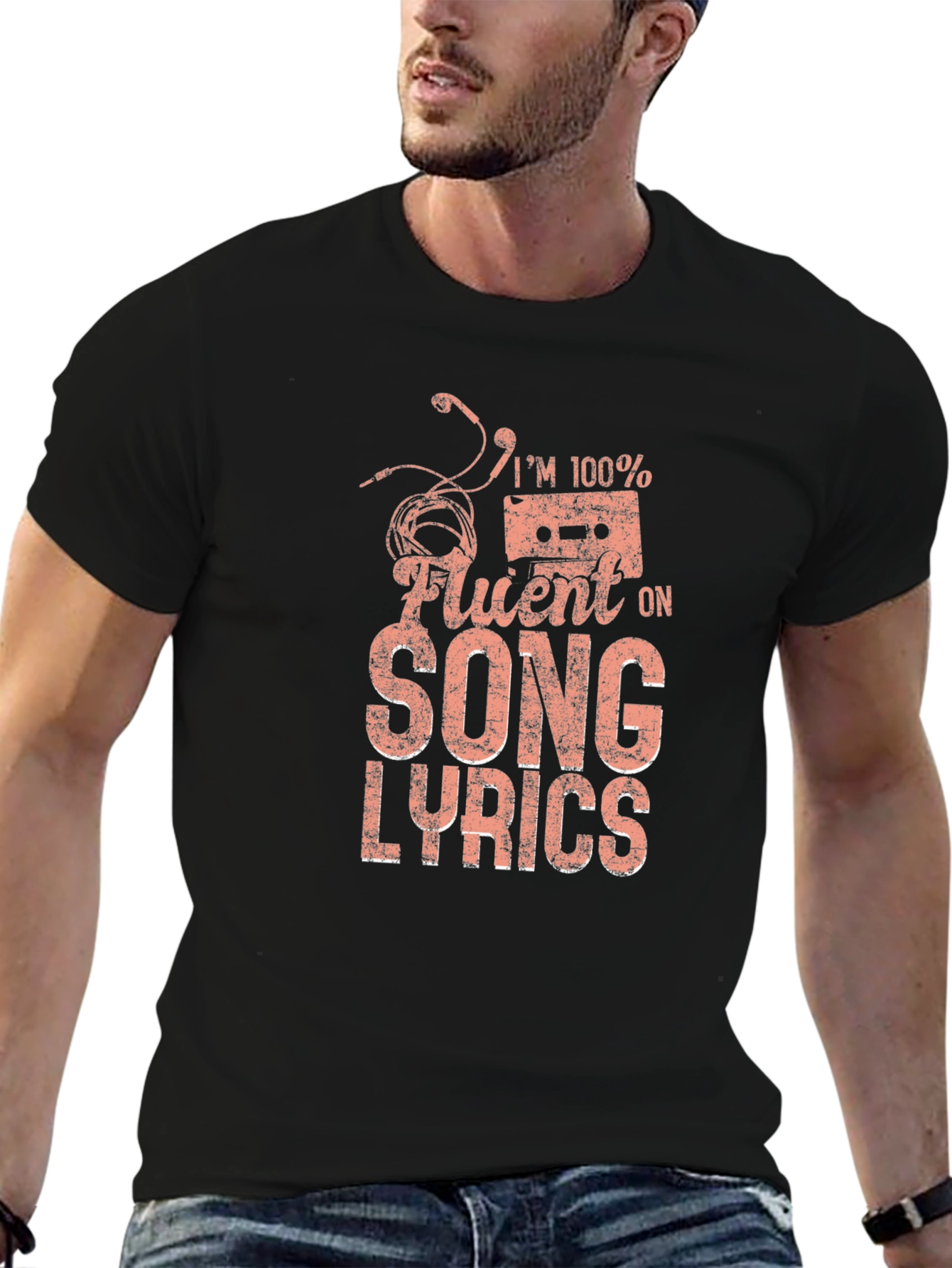 Im 100% Fluent in Song Lyrics Graphic T-Shirt