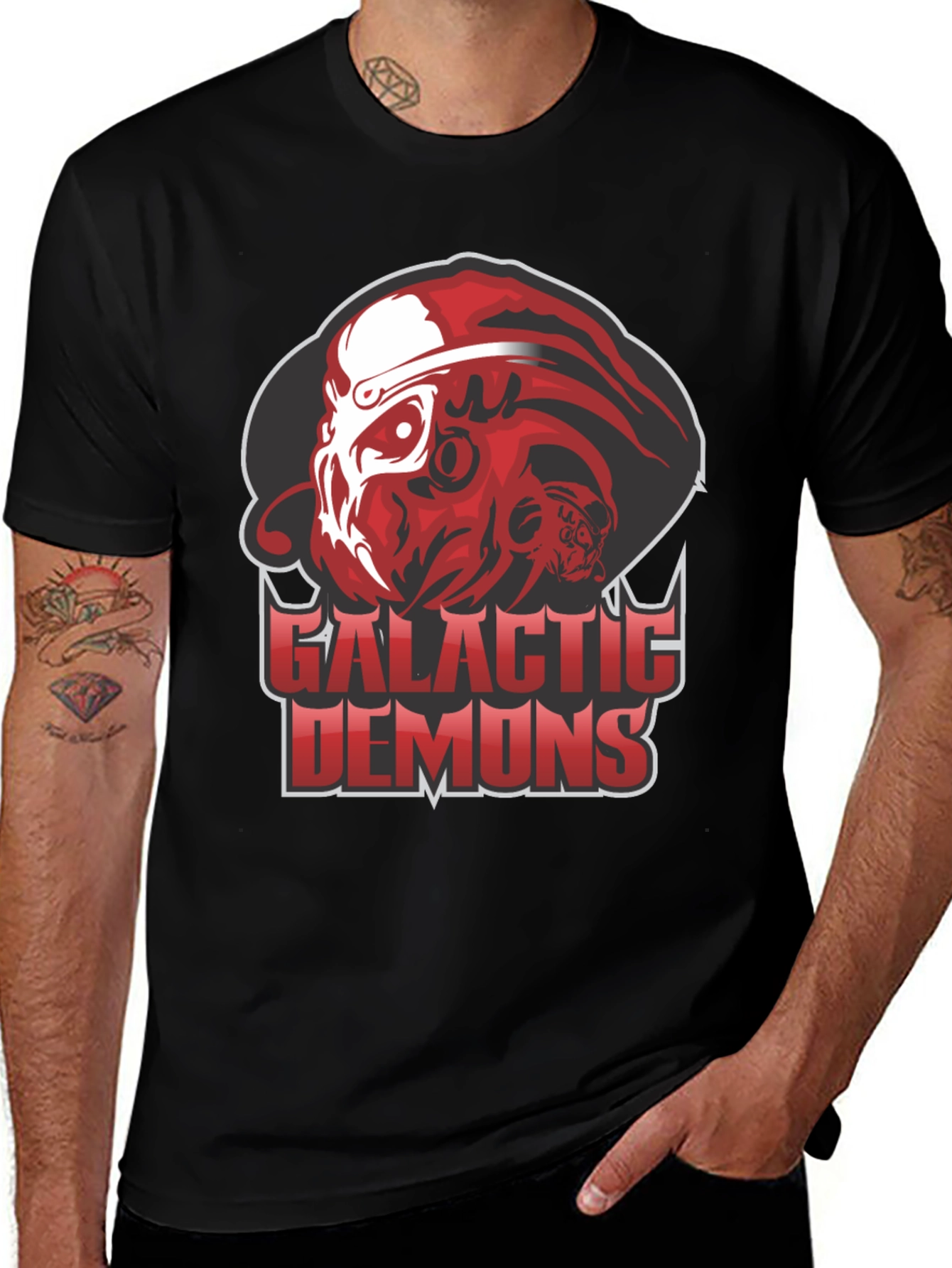 Galactic Demons Graphic Tee - Bold Statement Shirt