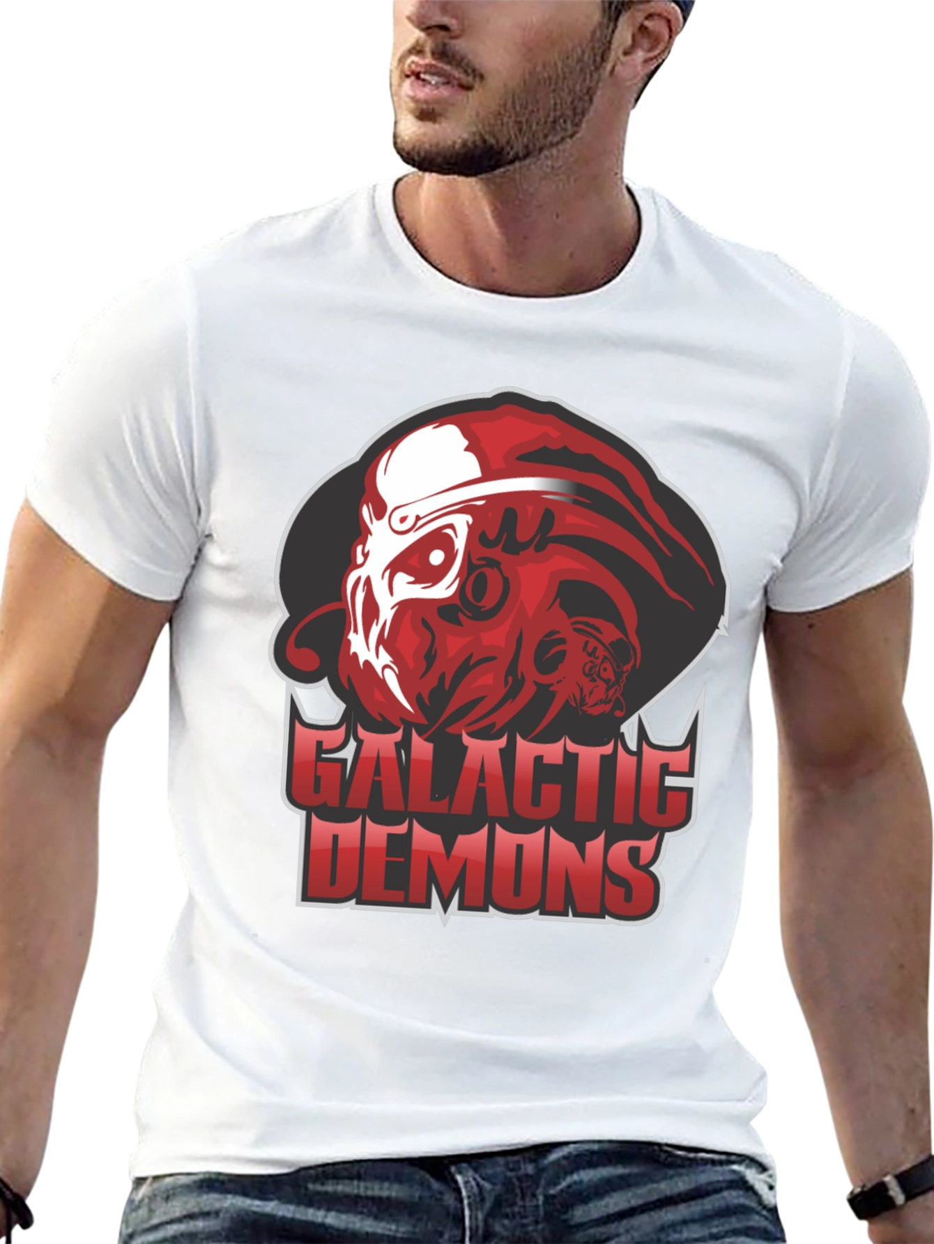 Galactic Demons Graphic Tee - Bold Statement Shirt