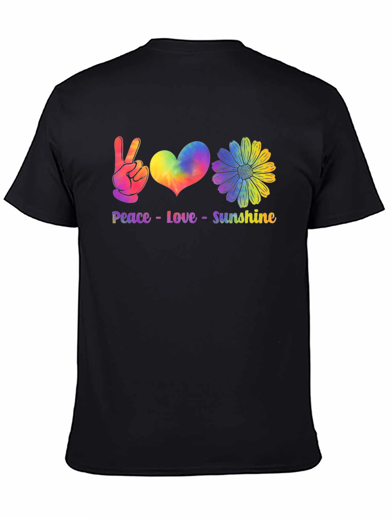 Peace Love Sunshine Tie Dye Graphic Tee