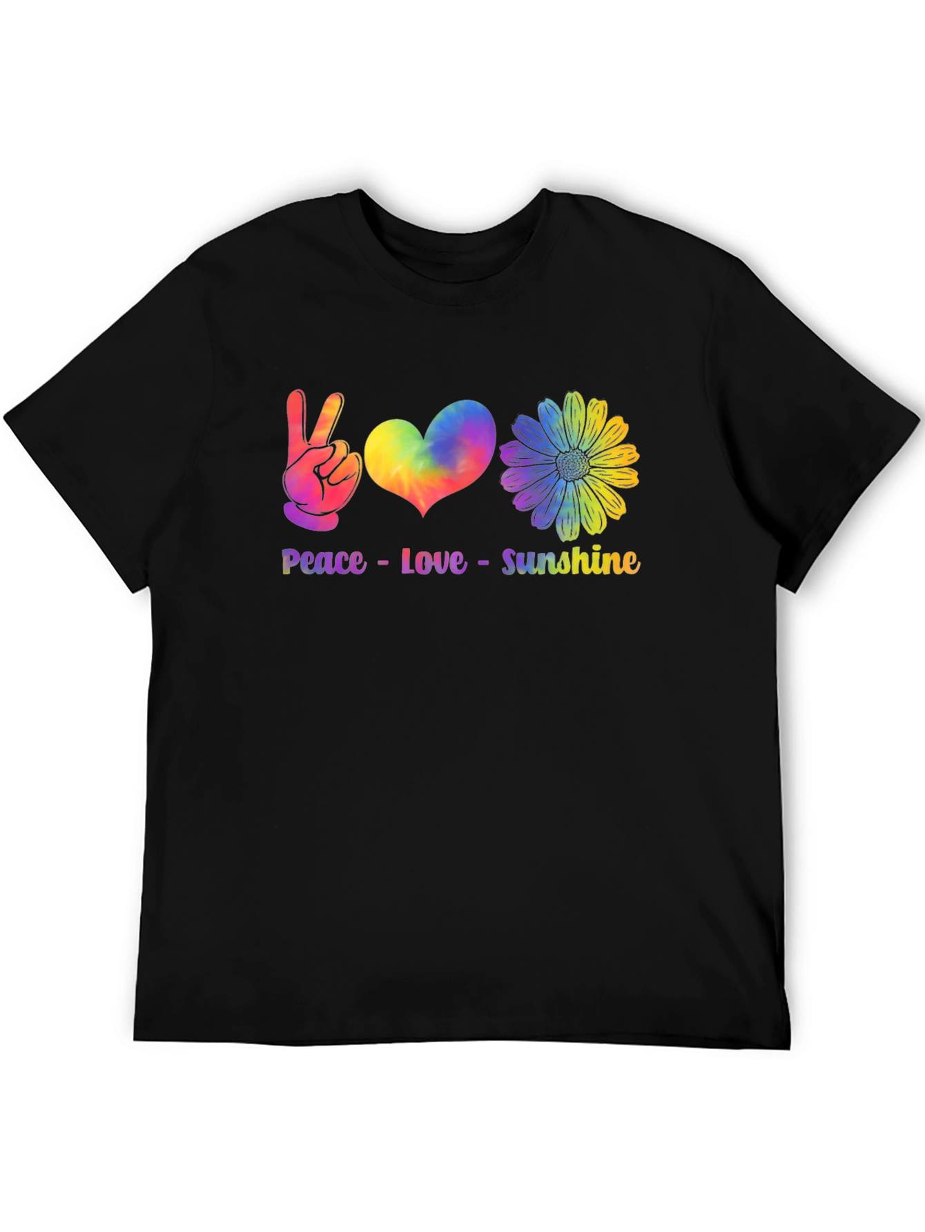 Peace Love Sunshine Tie Dye Graphic Tee