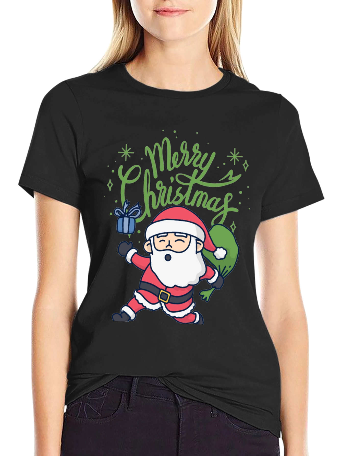 Merry Christmas Santa Graphic Tee