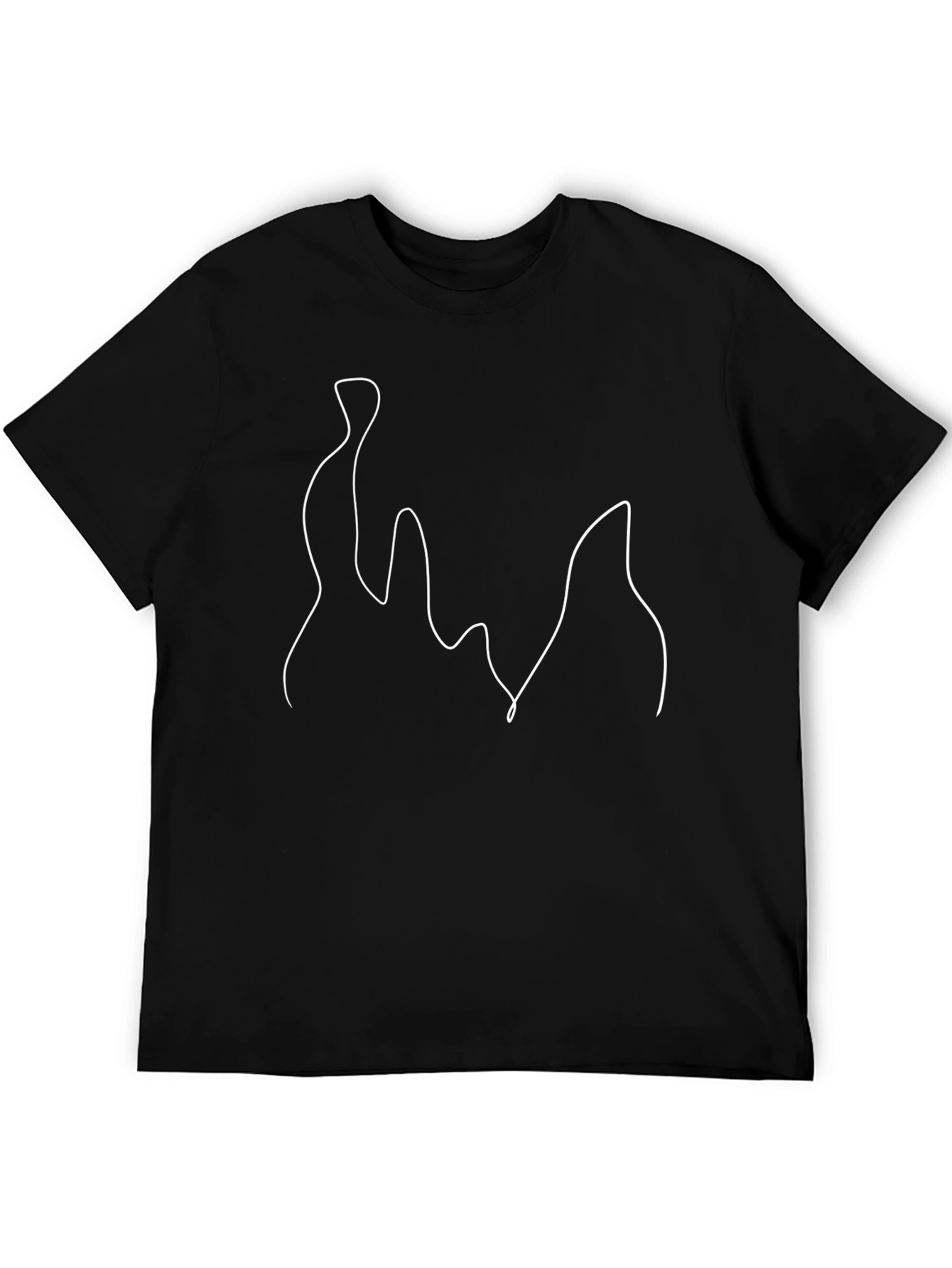 Abstract Line Art T-Shirt - Modern Graphic Tee