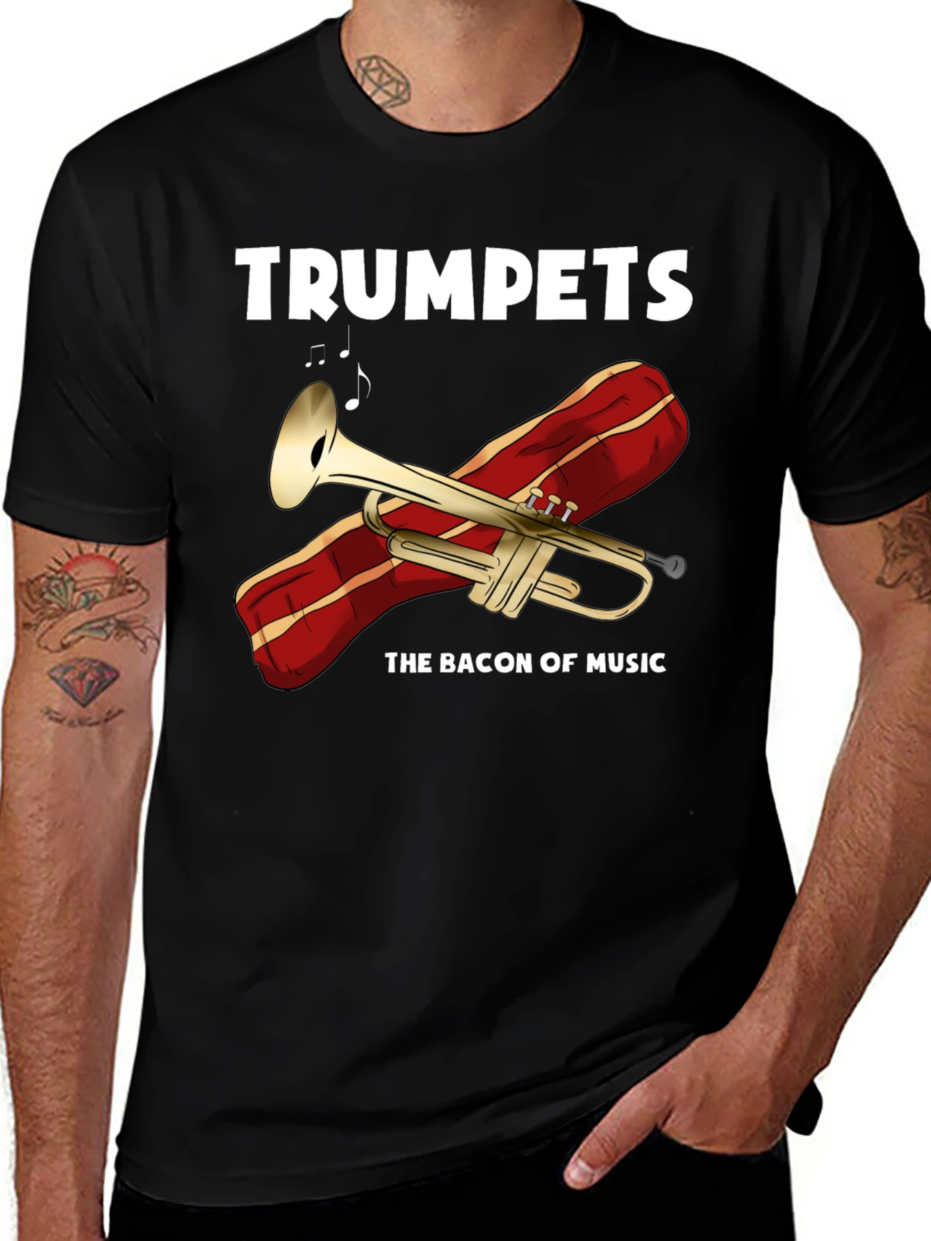 Trumpets The Bacon of Music T-Shirt