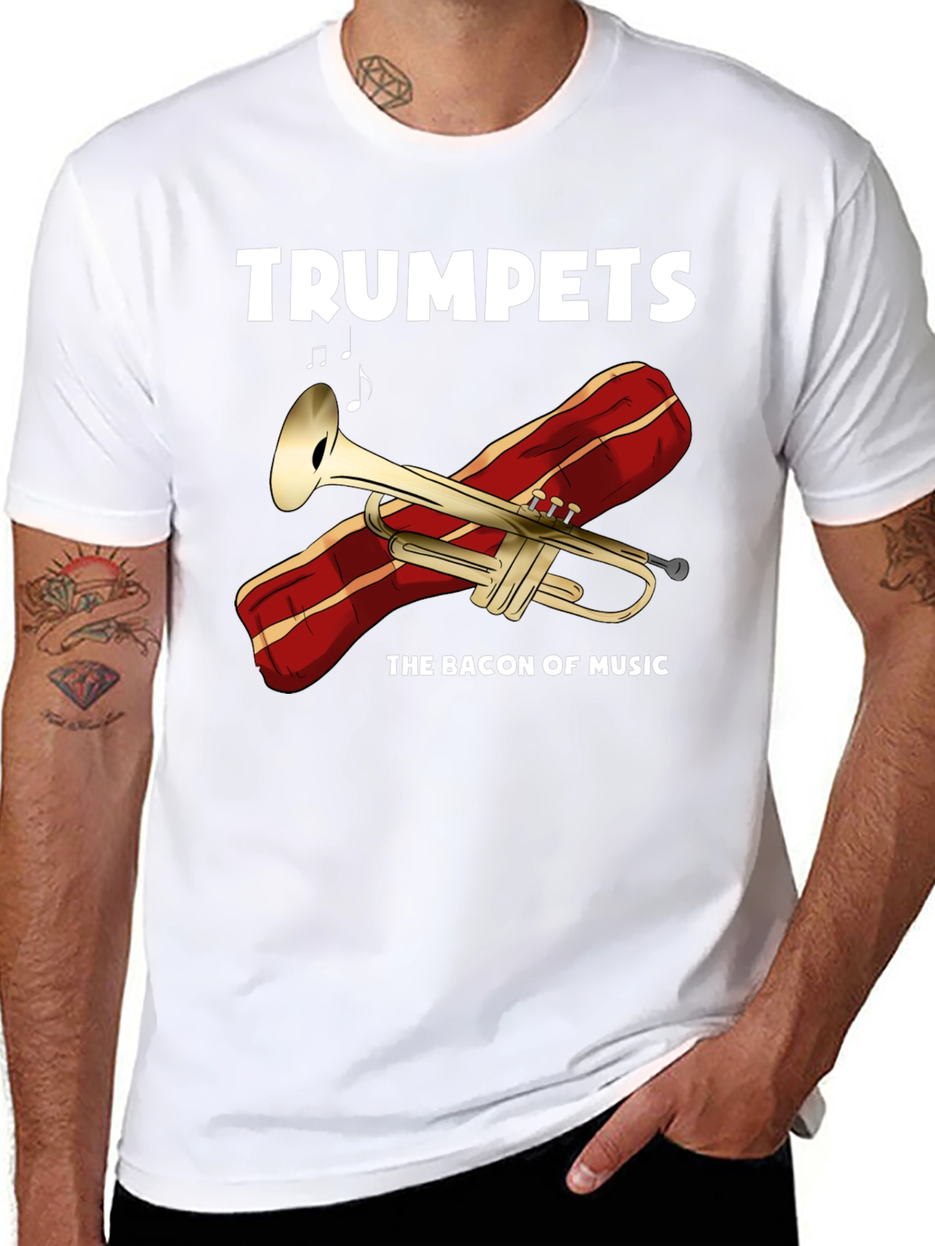 Trumpets The Bacon of Music T-Shirt
