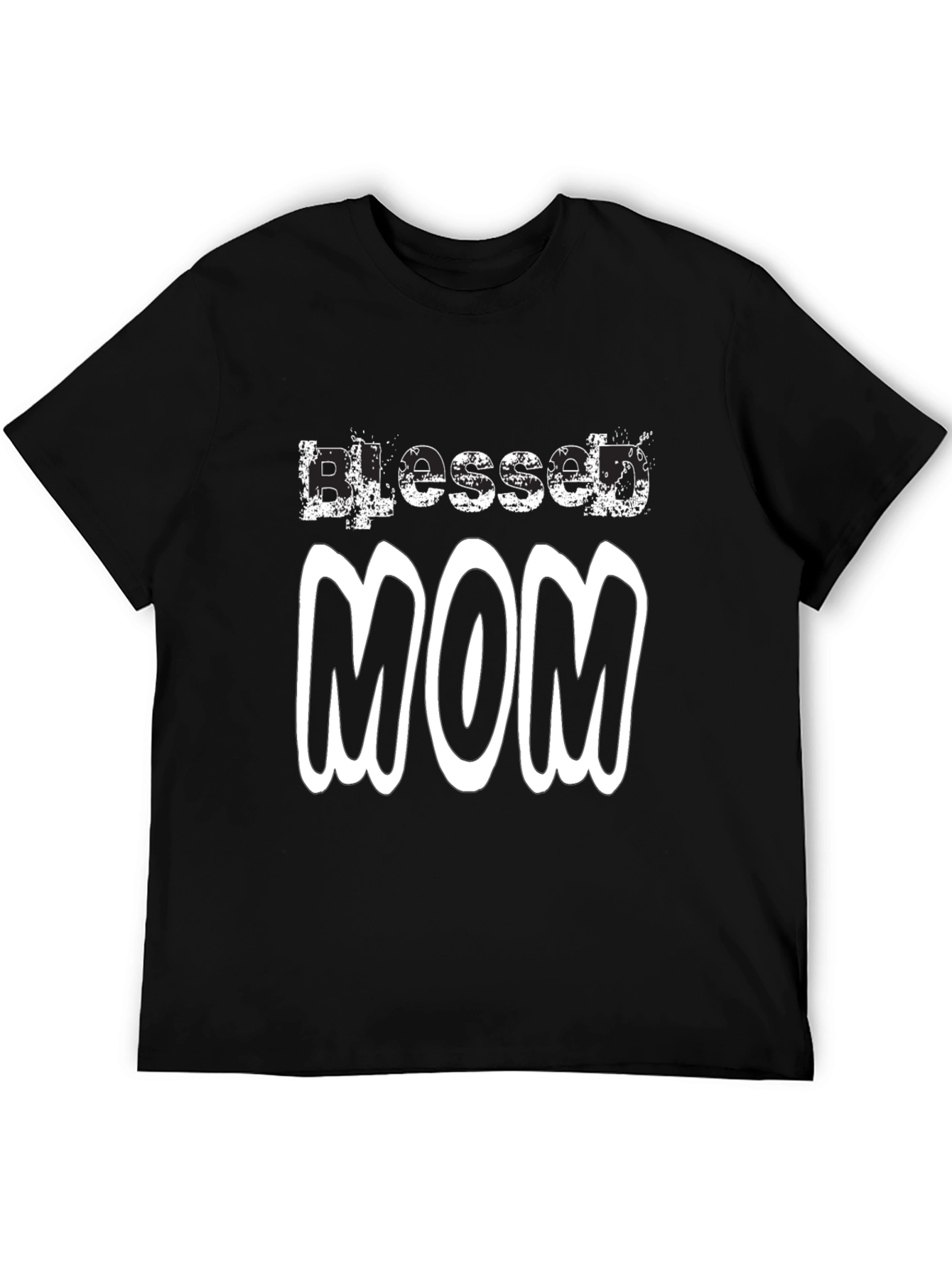 Blessed Mom Black T-Shirt - Gift for Mothers