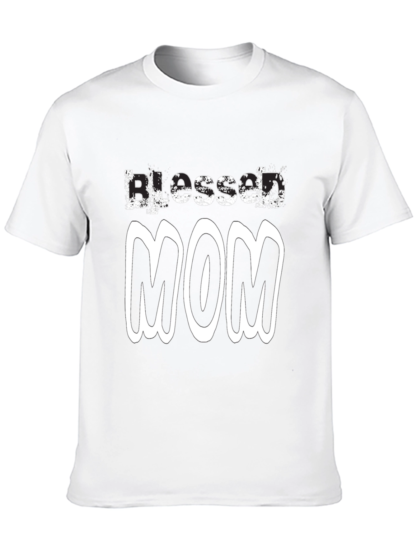 Blessed Mom Black T-Shirt - Gift for Mothers