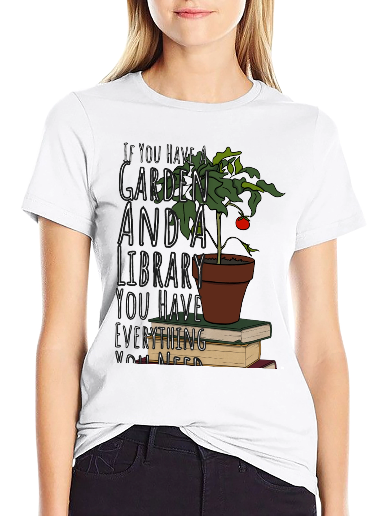Garden and Library T-Shirt