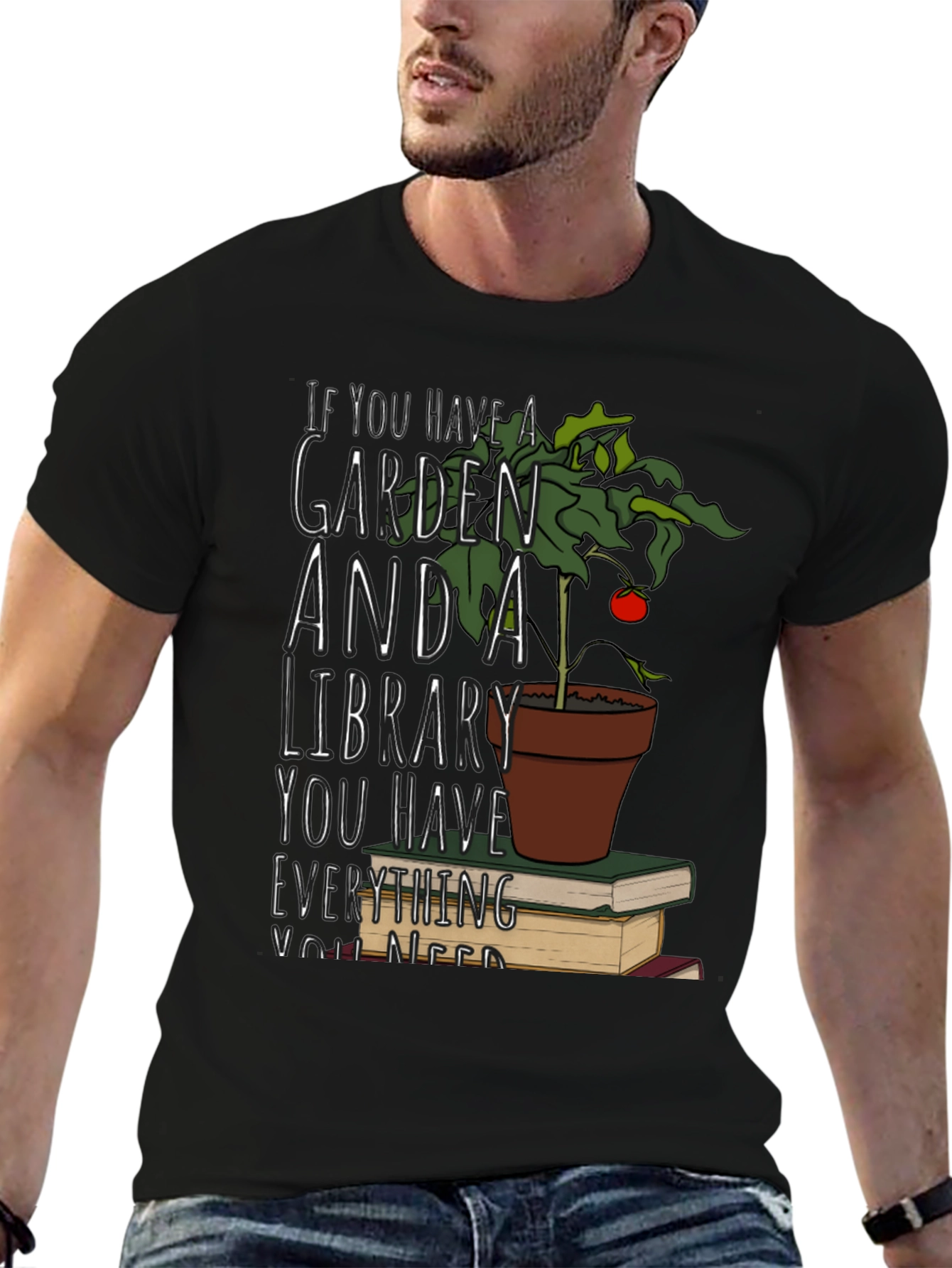 Garden and Library T-Shirt