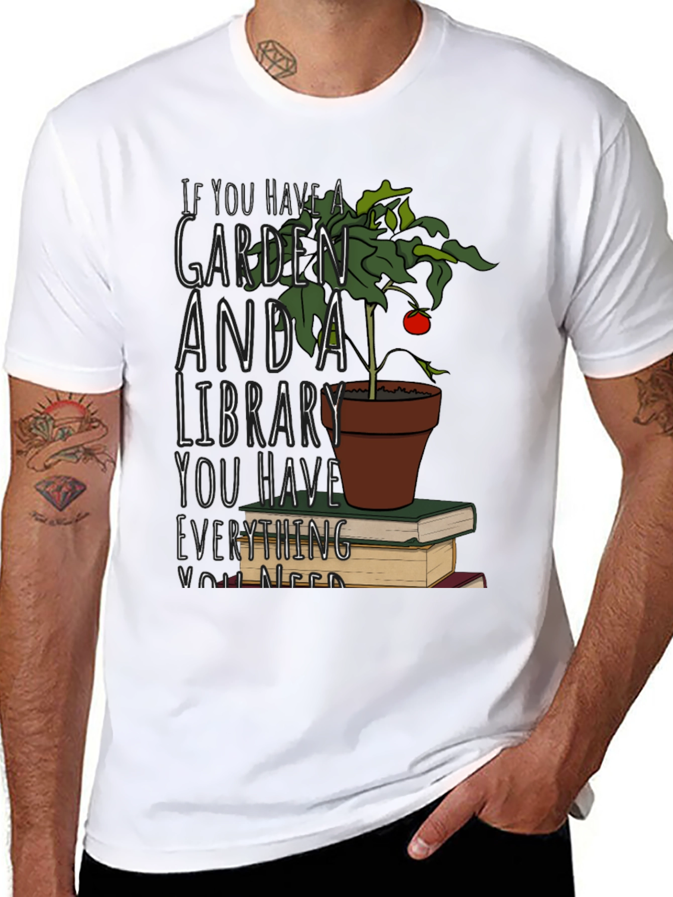 Garden and Library T-Shirt