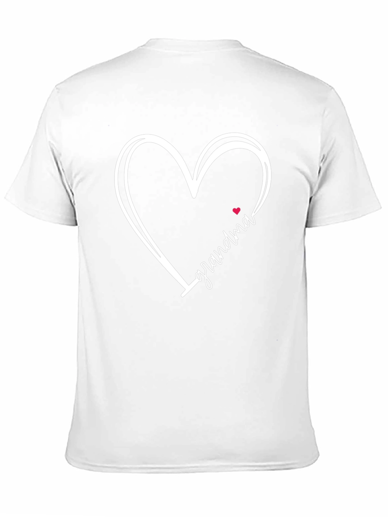Grandma Heart Graphic Tee - Black