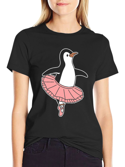 Penguin Ballerina Black T-Shirt