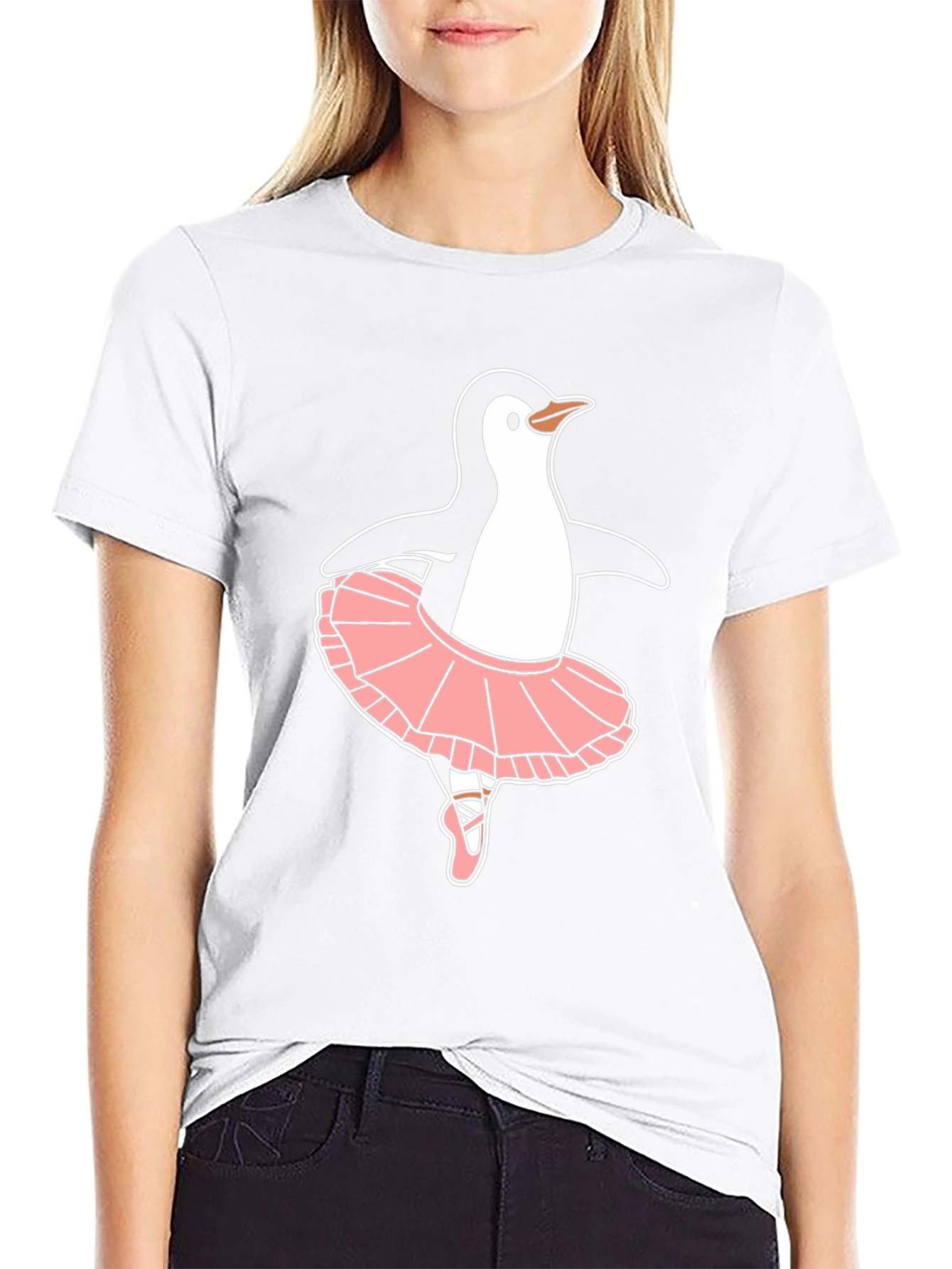 Penguin Ballerina Black T-Shirt