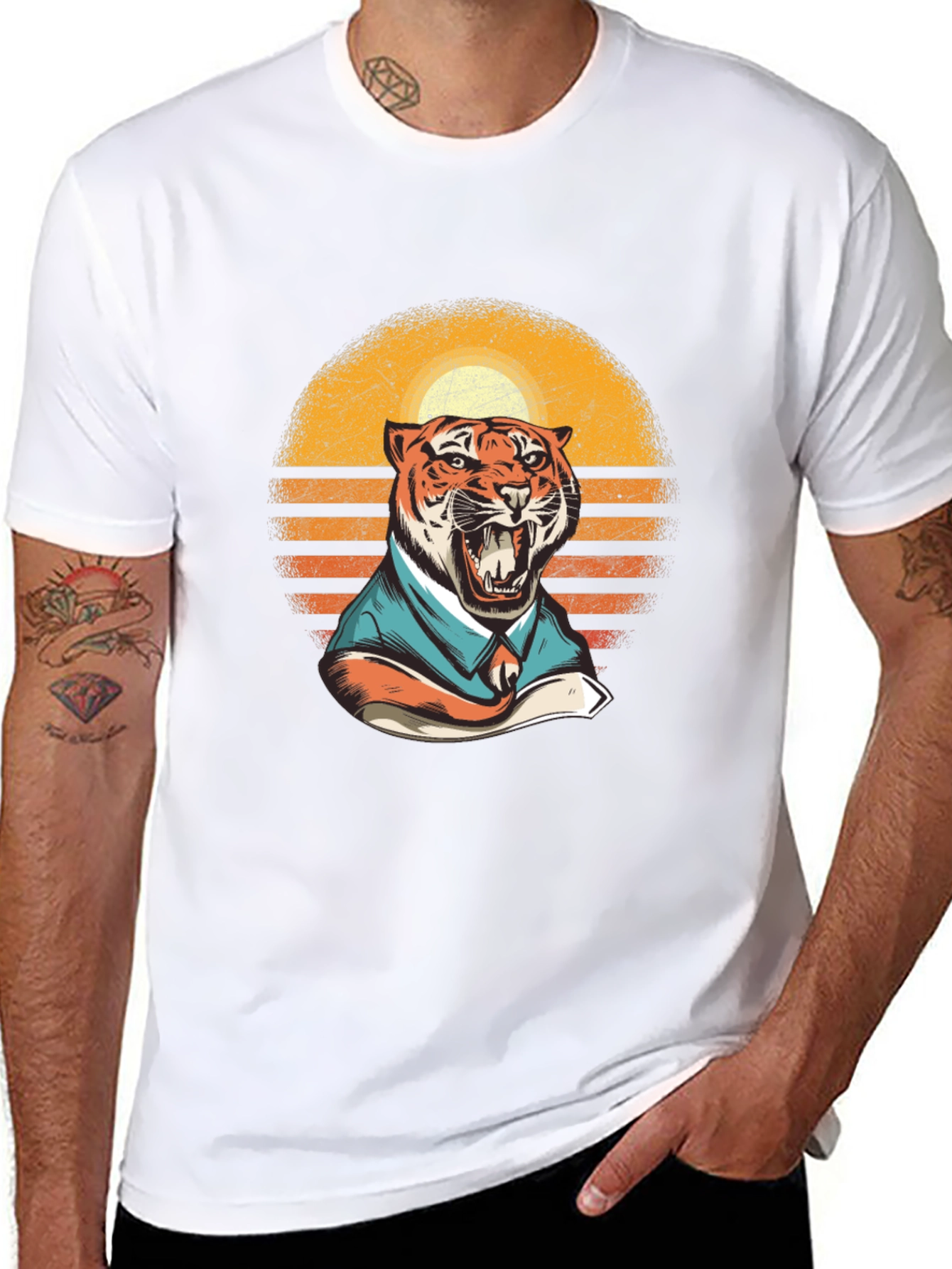 Tiger Business Retro T-Shirt