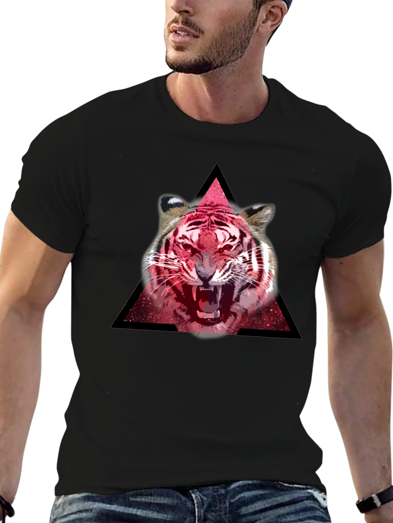 Tiger Graphic T-Shirt - Bold Animal Print Tee