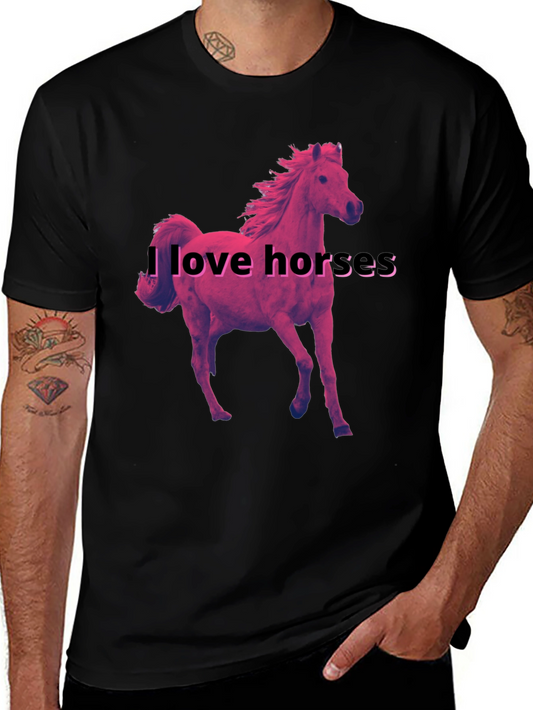 I Love Horses Graphic T-Shirt