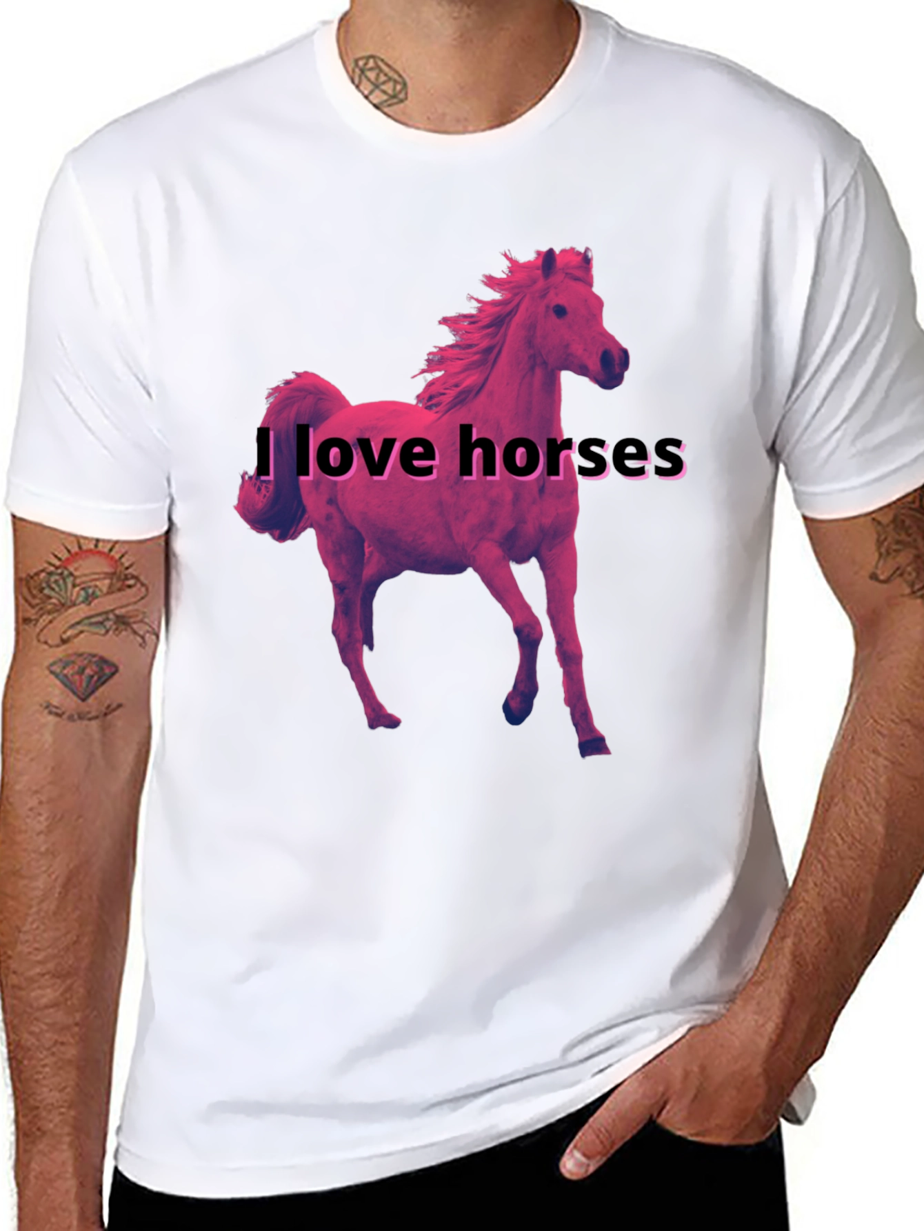 I Love Horses Graphic T-Shirt