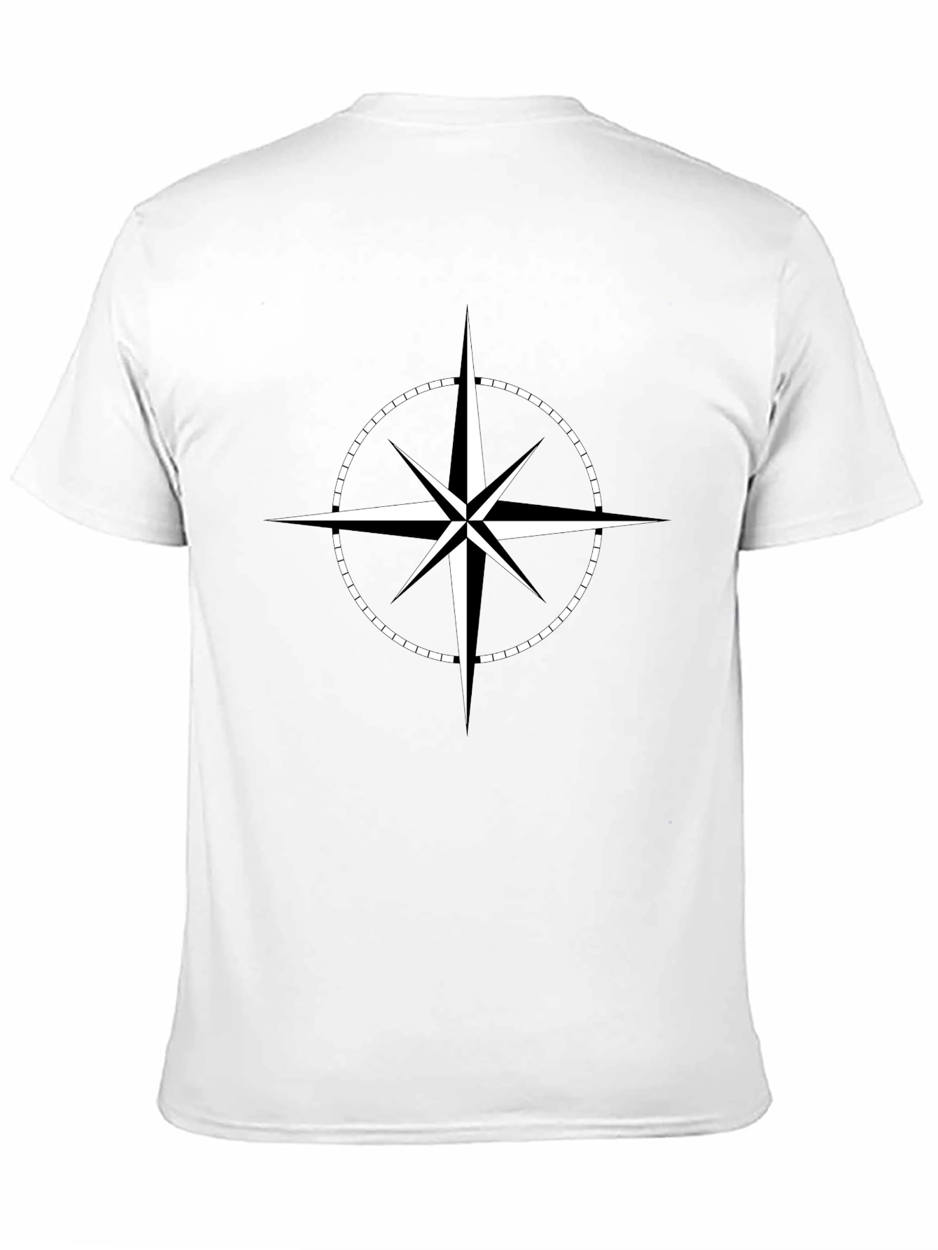 Compass Rose Graphic T-Shirt - Classic Black Tee