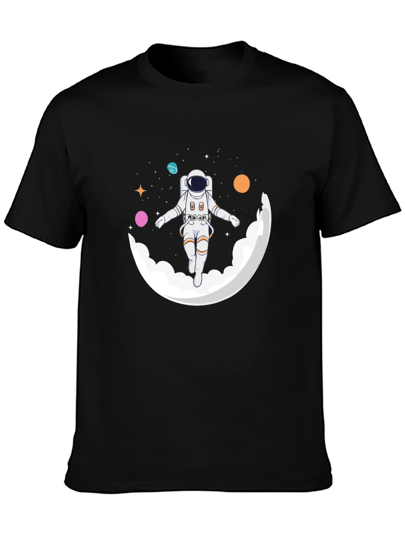 Astronaut Moon Graphic Tee - Space Lovers T-Shirt