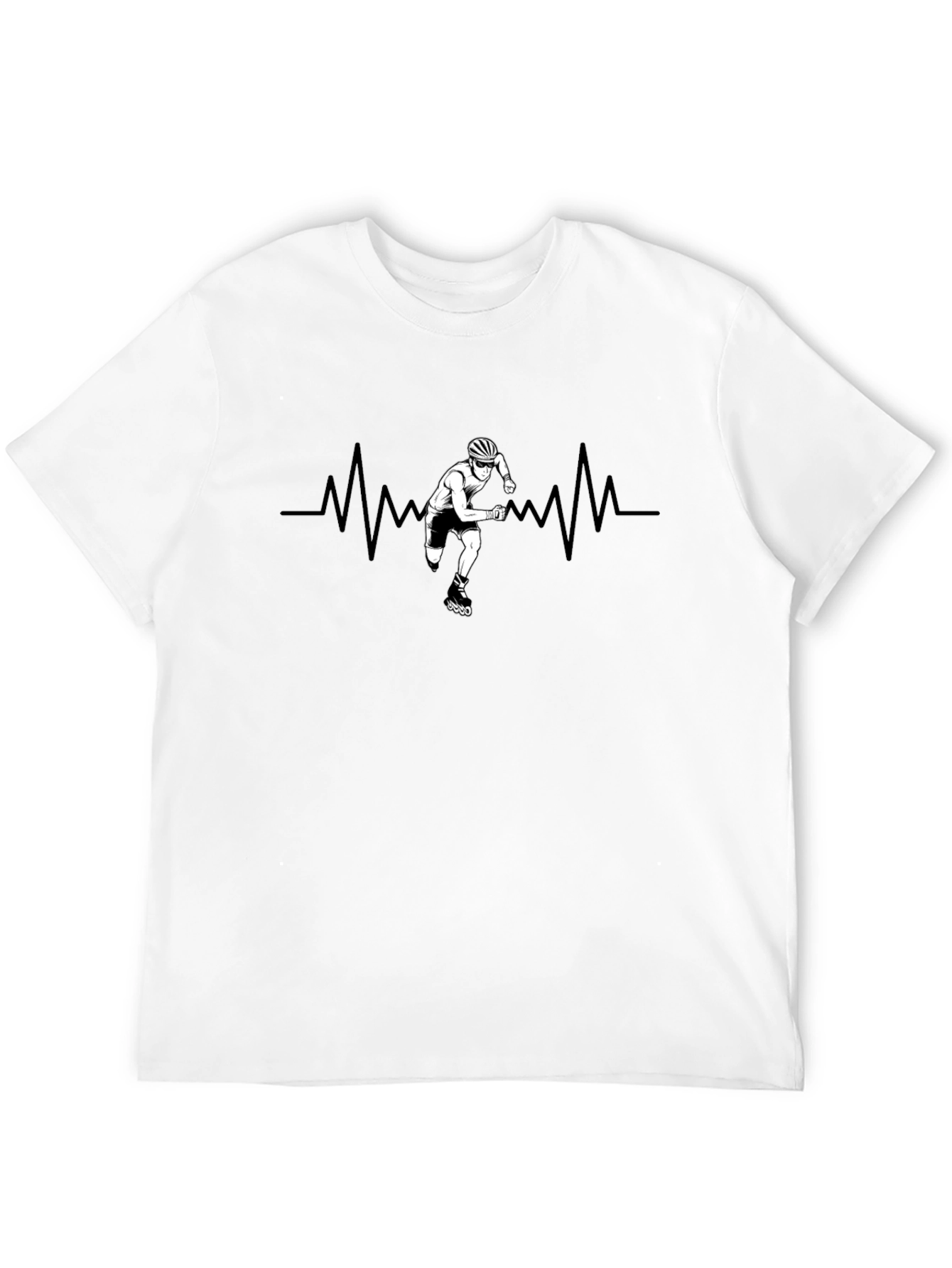 Inline Skate Heartbeat Black T-Shirt