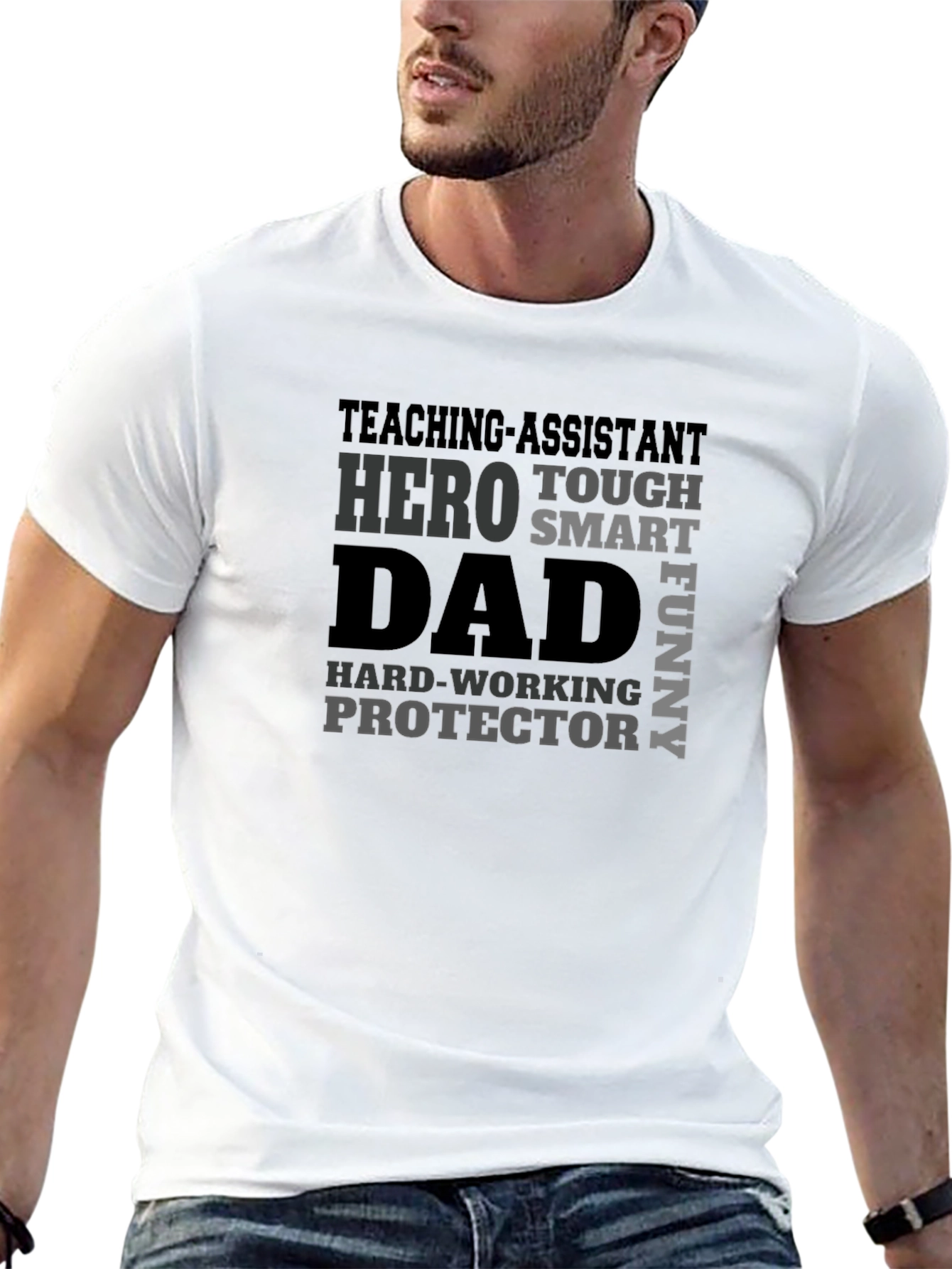 Teaching Assistant Dad T-Shirt - Hero Protector