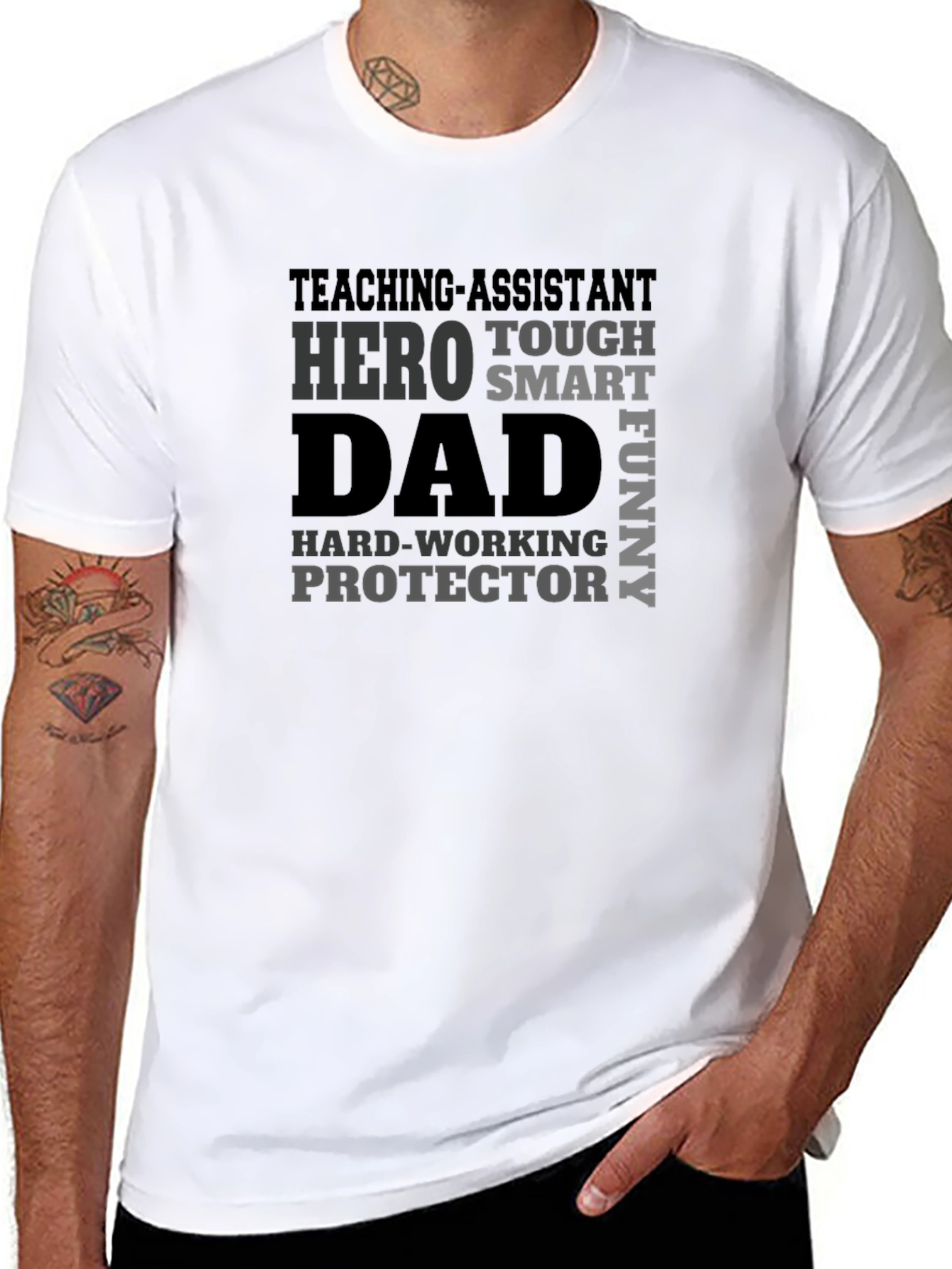 Teaching Assistant Dad T-Shirt - Hero Protector
